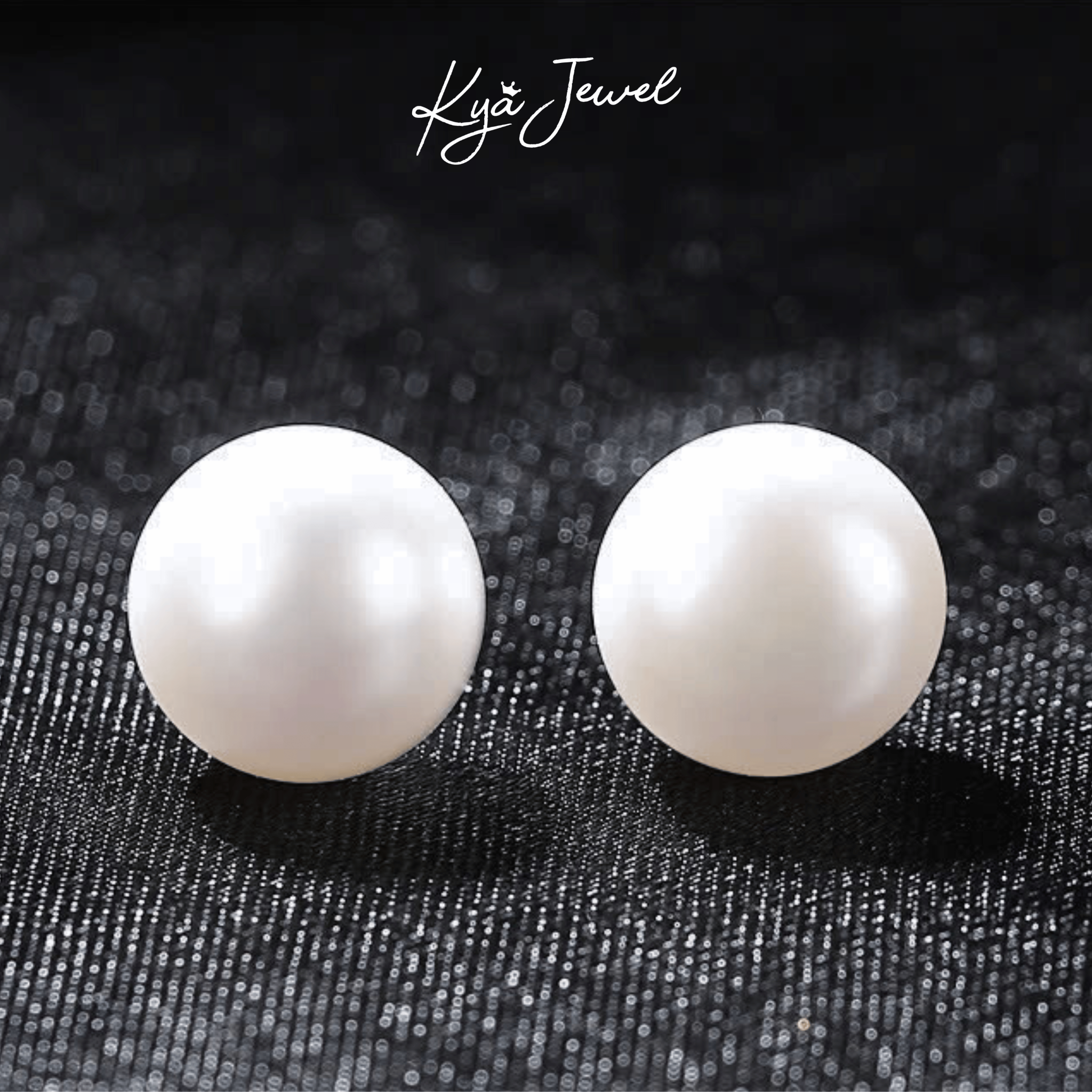 Khuyên tai nữ ngọc trai Basic 8mm