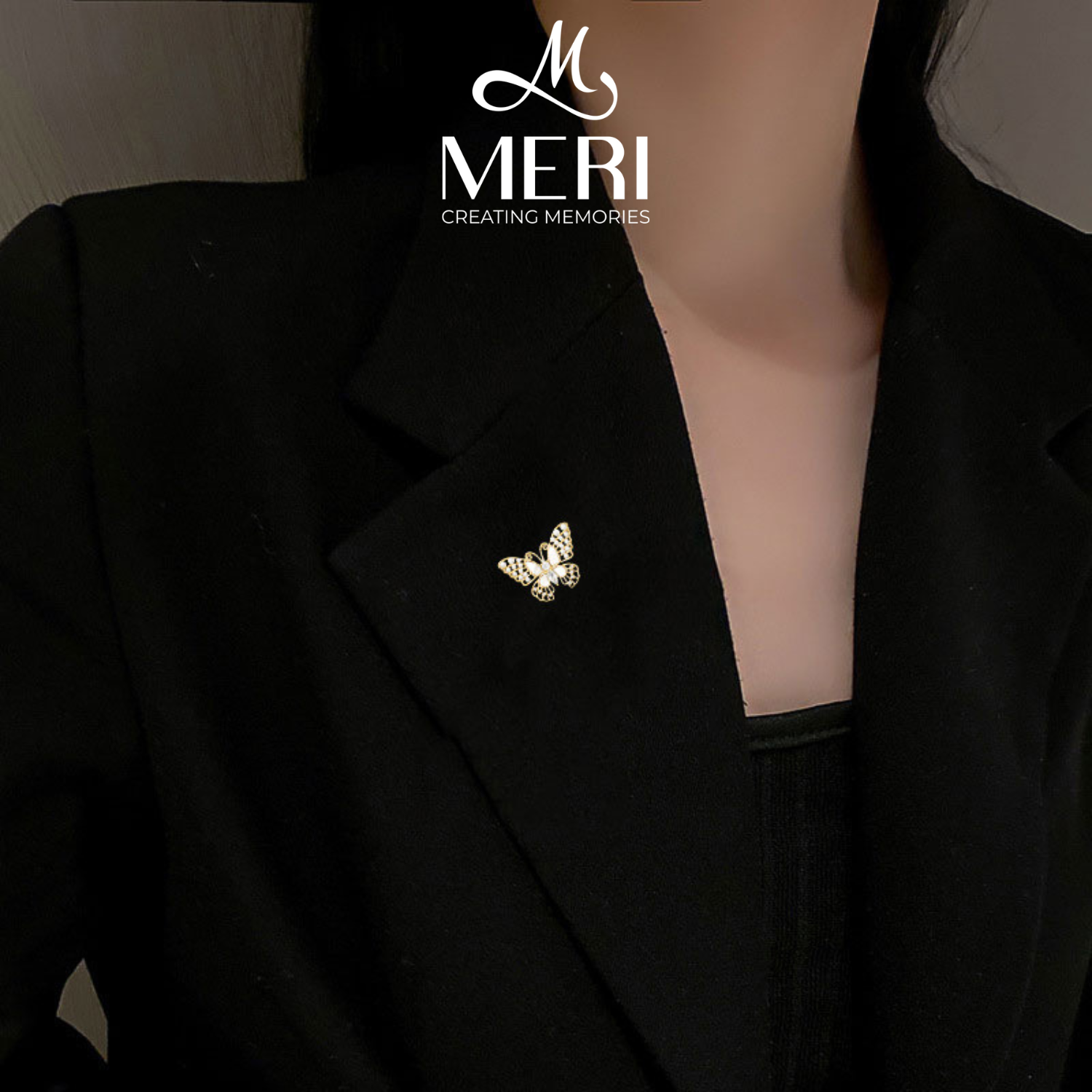 Pin cài áo Butterfly xinh xắn