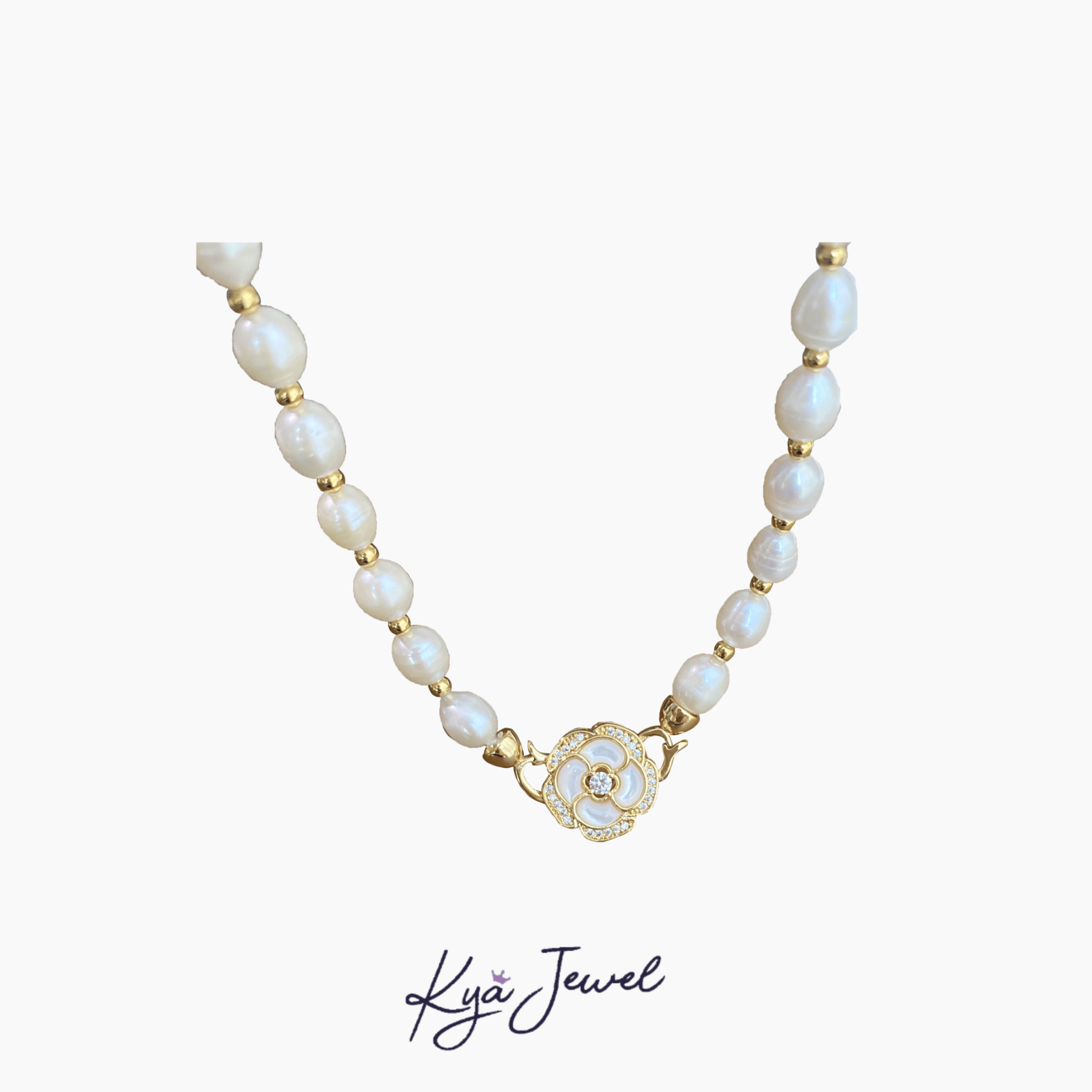 Dây chuyền nữ Rose Pearl