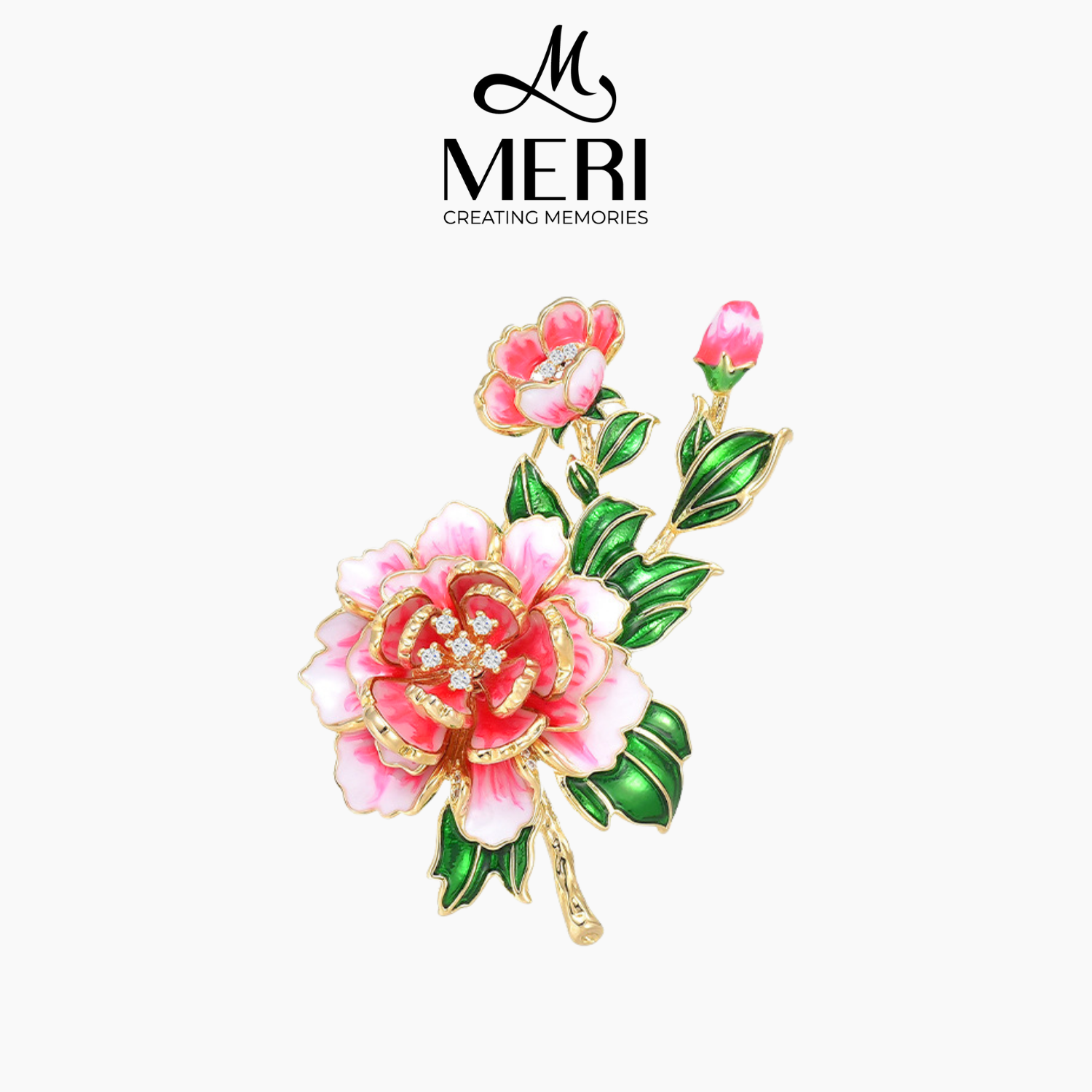 Cài áo Peony Blossom