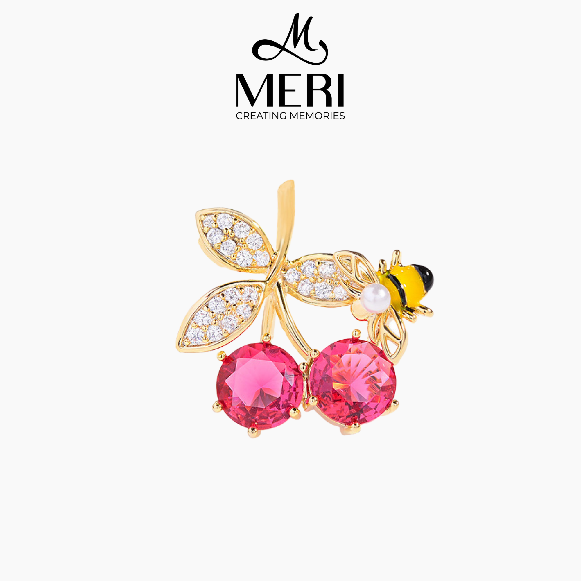 Cài áo Cherry and Bee