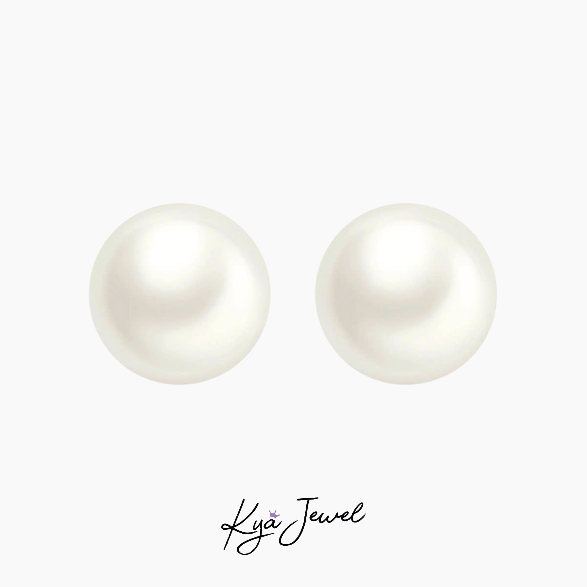 Khuyên tai nữ ngọc trai Basic 8mm