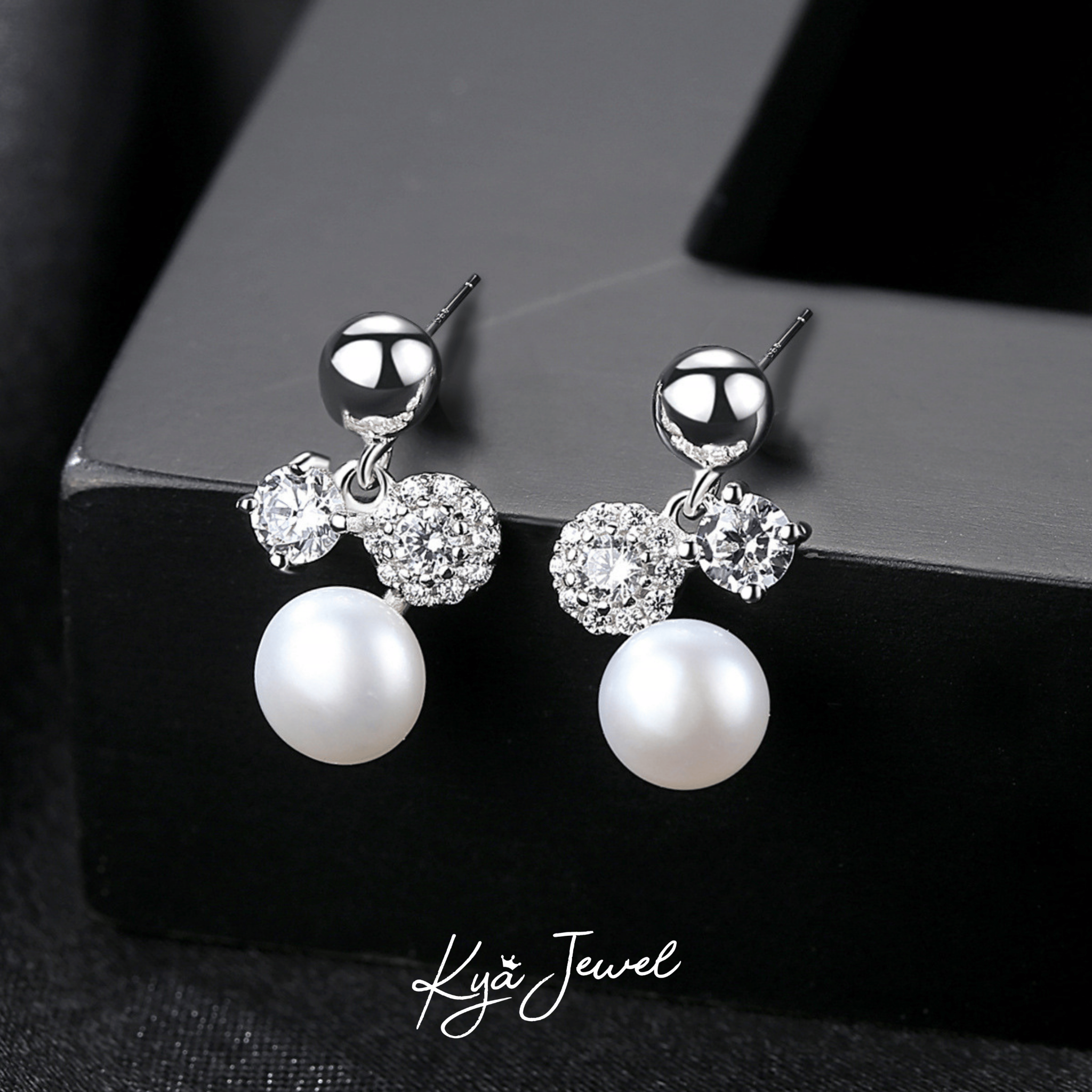 Khuyên tai nữ Pearl Drops
