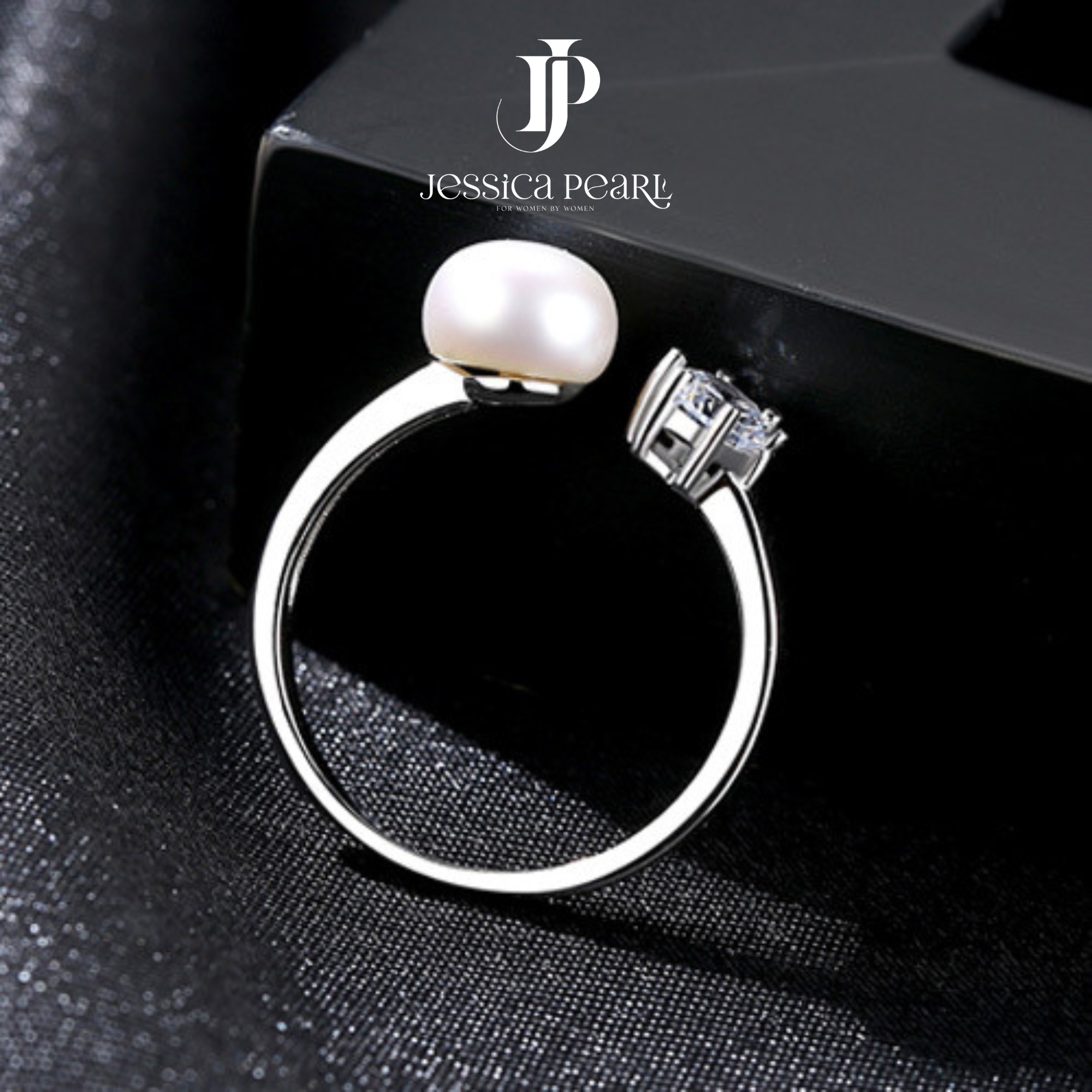 Nhẫn nữ Crystal Pearl
