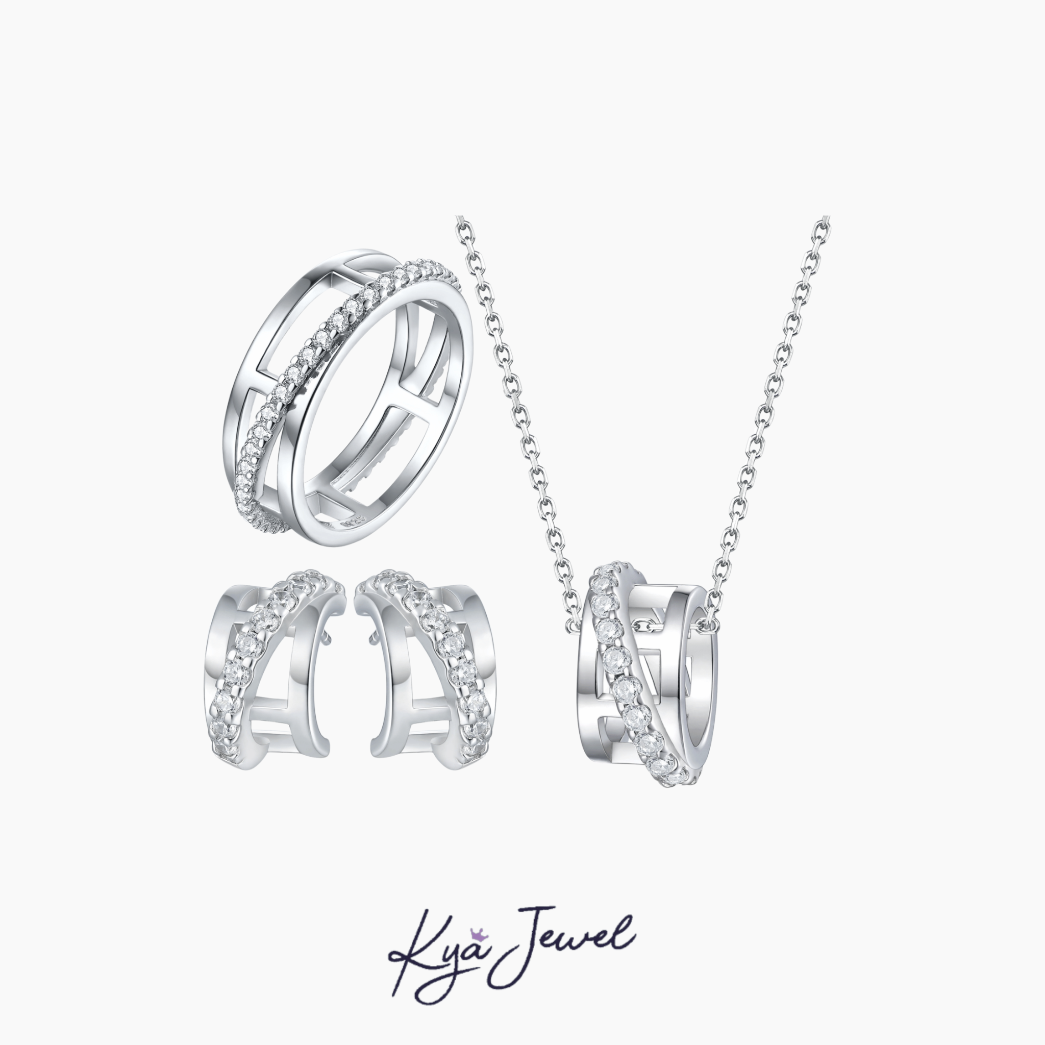 Khuyên tai nữ Modern Sparkle