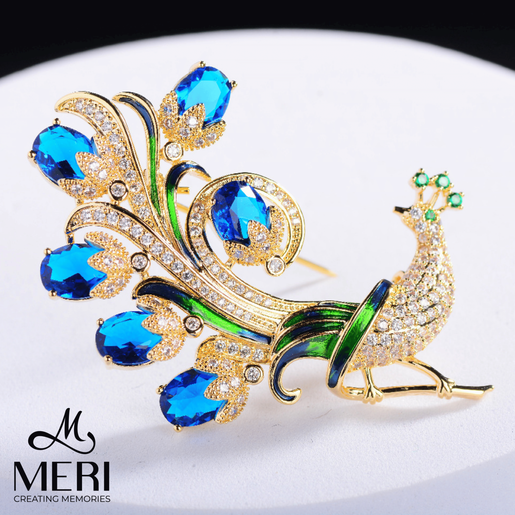 Cài áo Peacock cao cấp