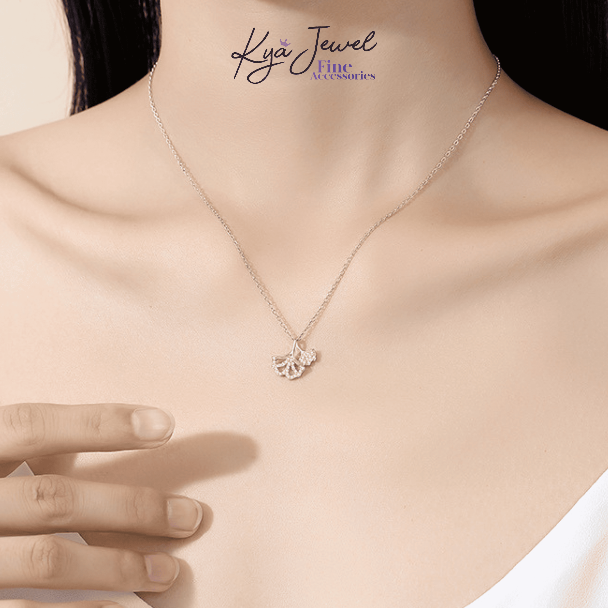 Dây chuyền nữ Ginkgo Elegance