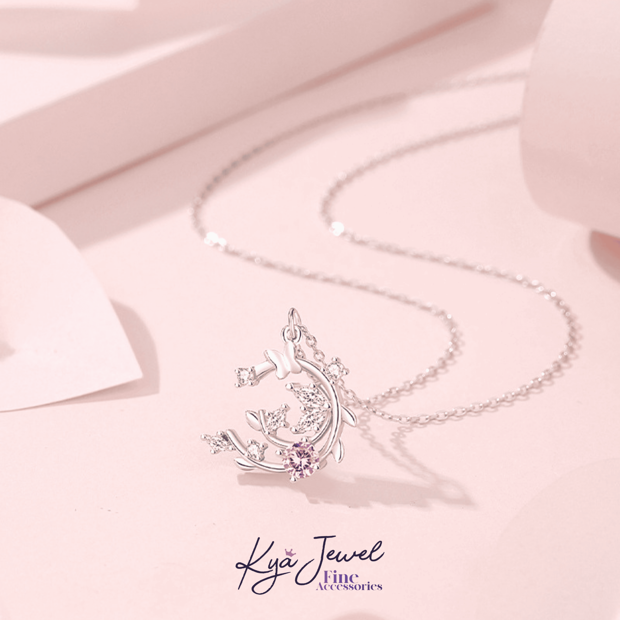 Dây chuyền nữ Butterfly Blossom