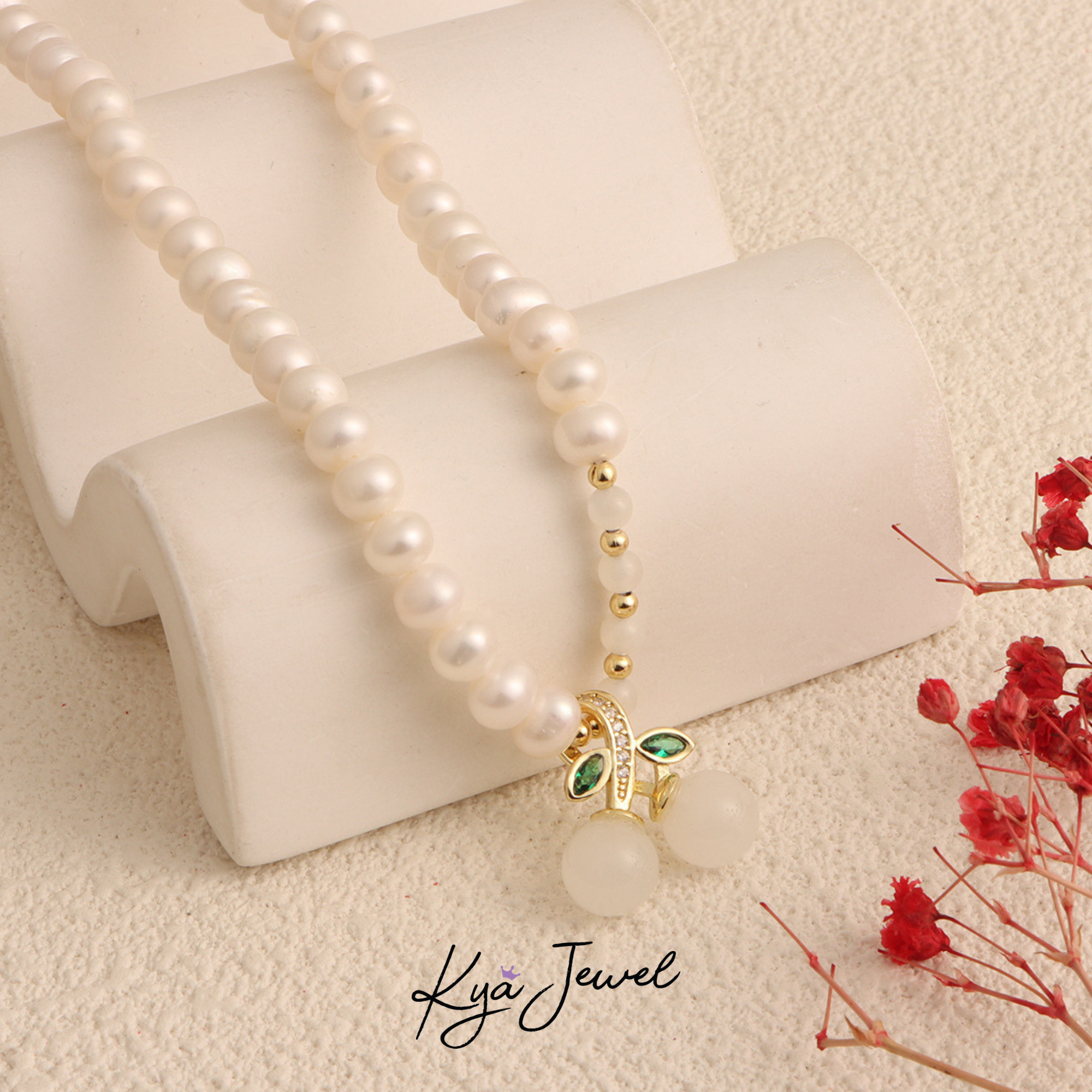 Dây chuyền nữ Cherry Pearl