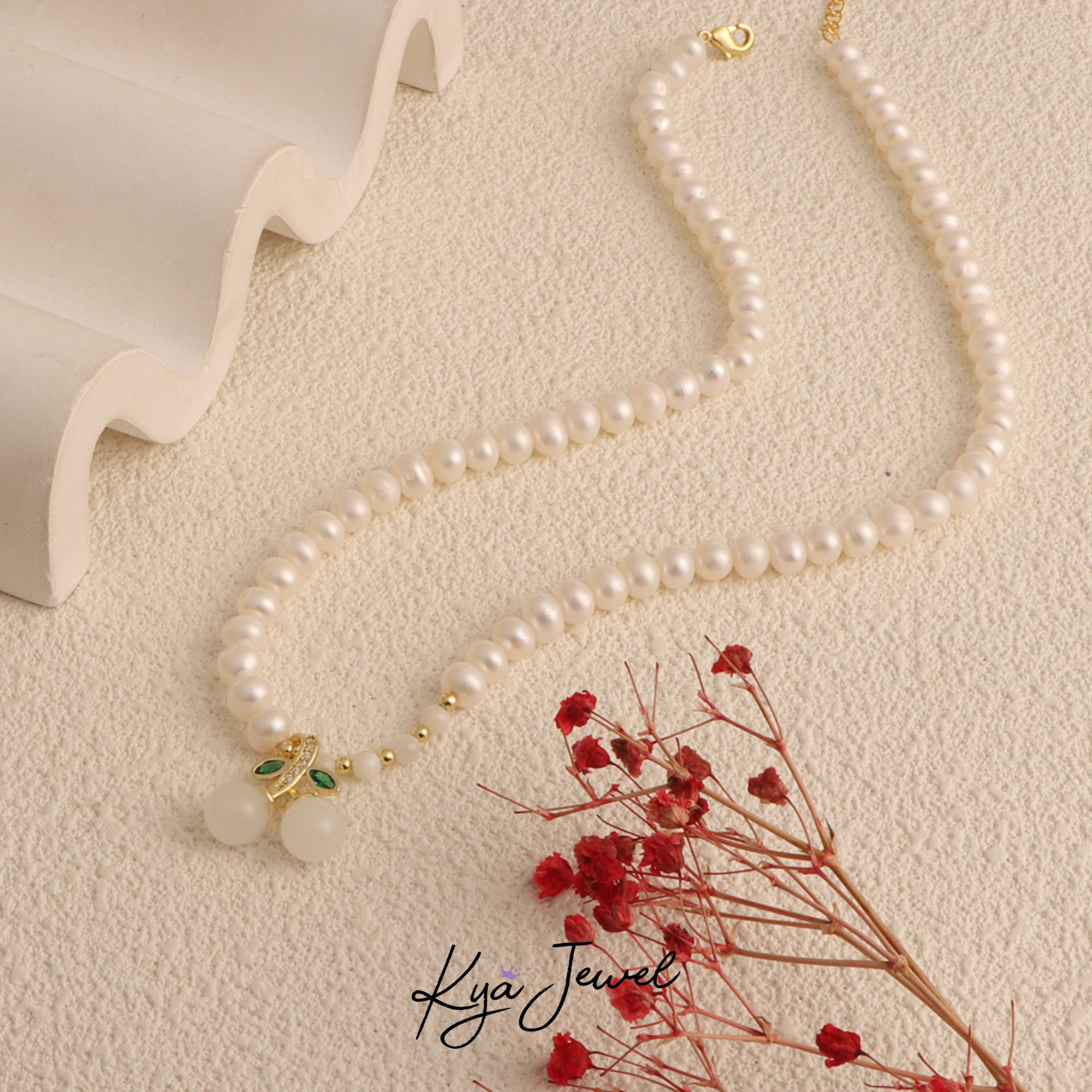 Dây chuyền nữ Cherry Pearl