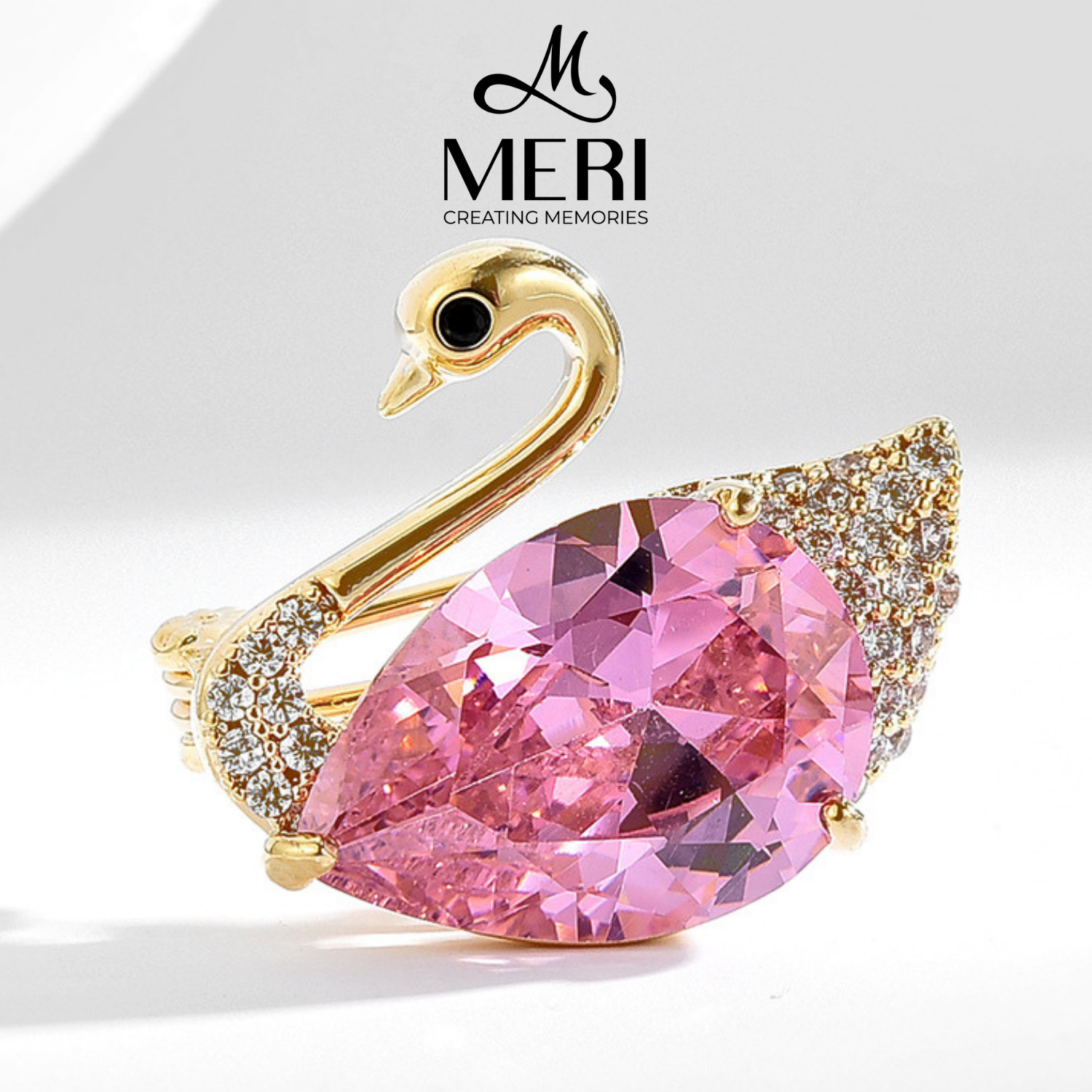 Cài áo Pinky Swan