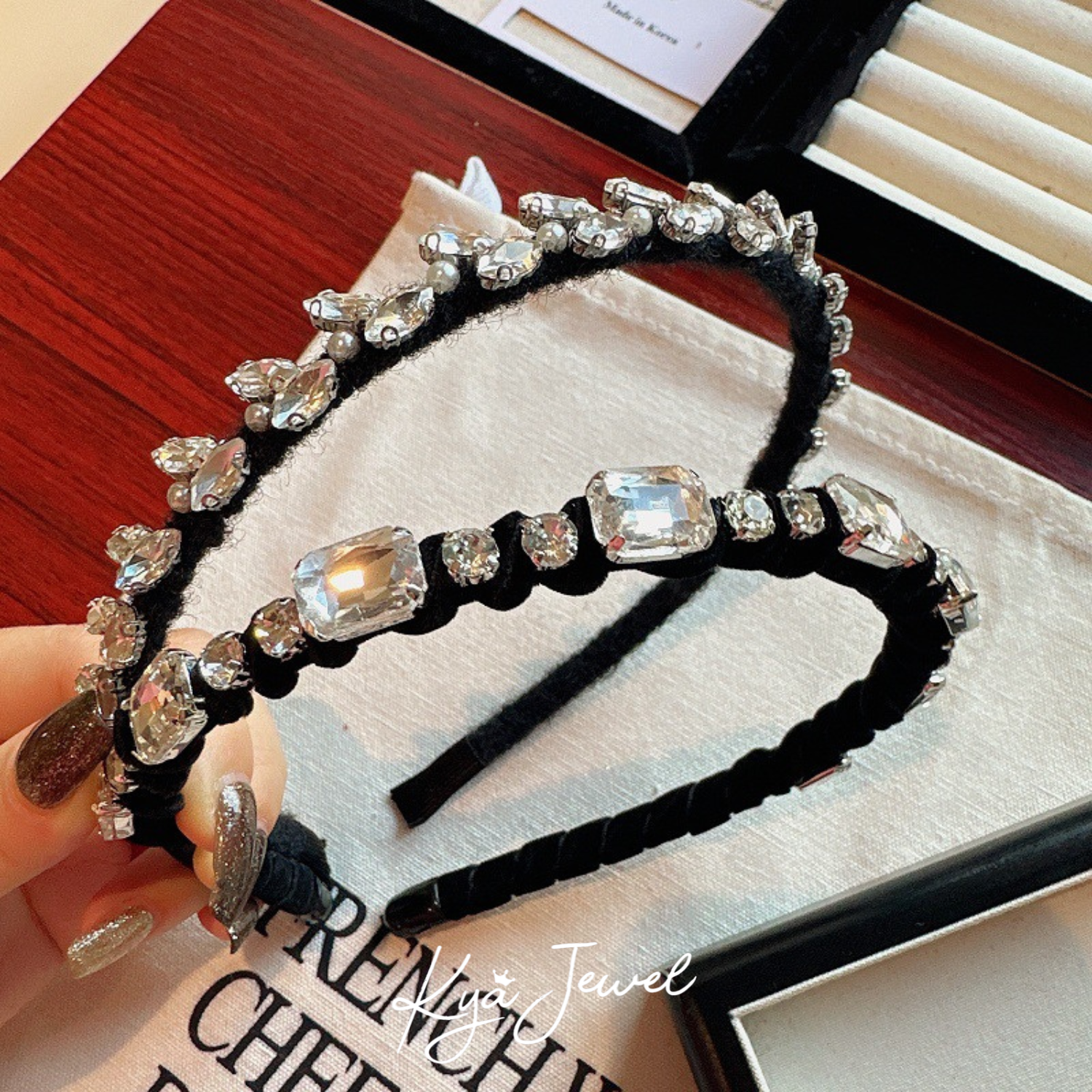 Băng đô Pearl Beaded