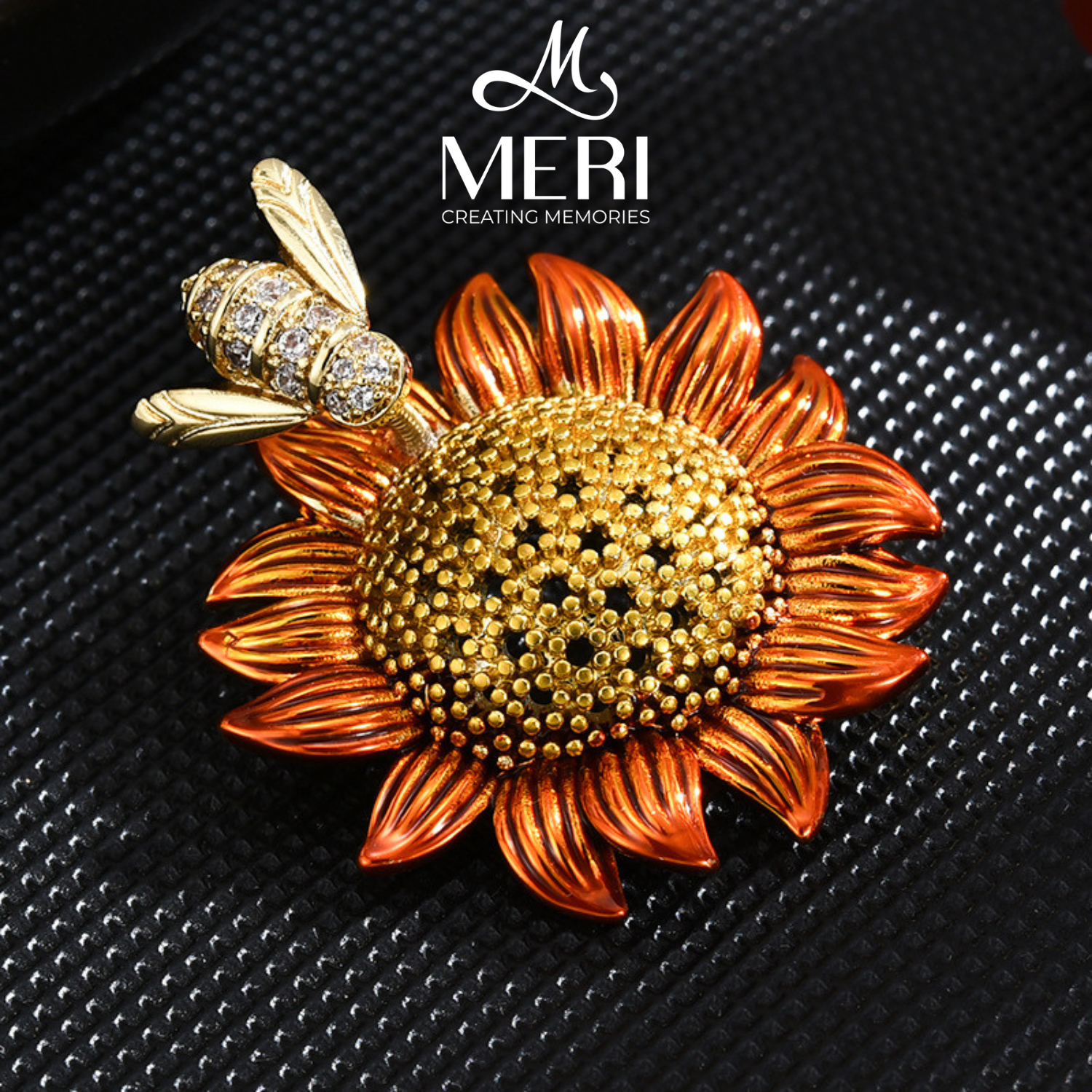 Cài áo Bee & Sunflower