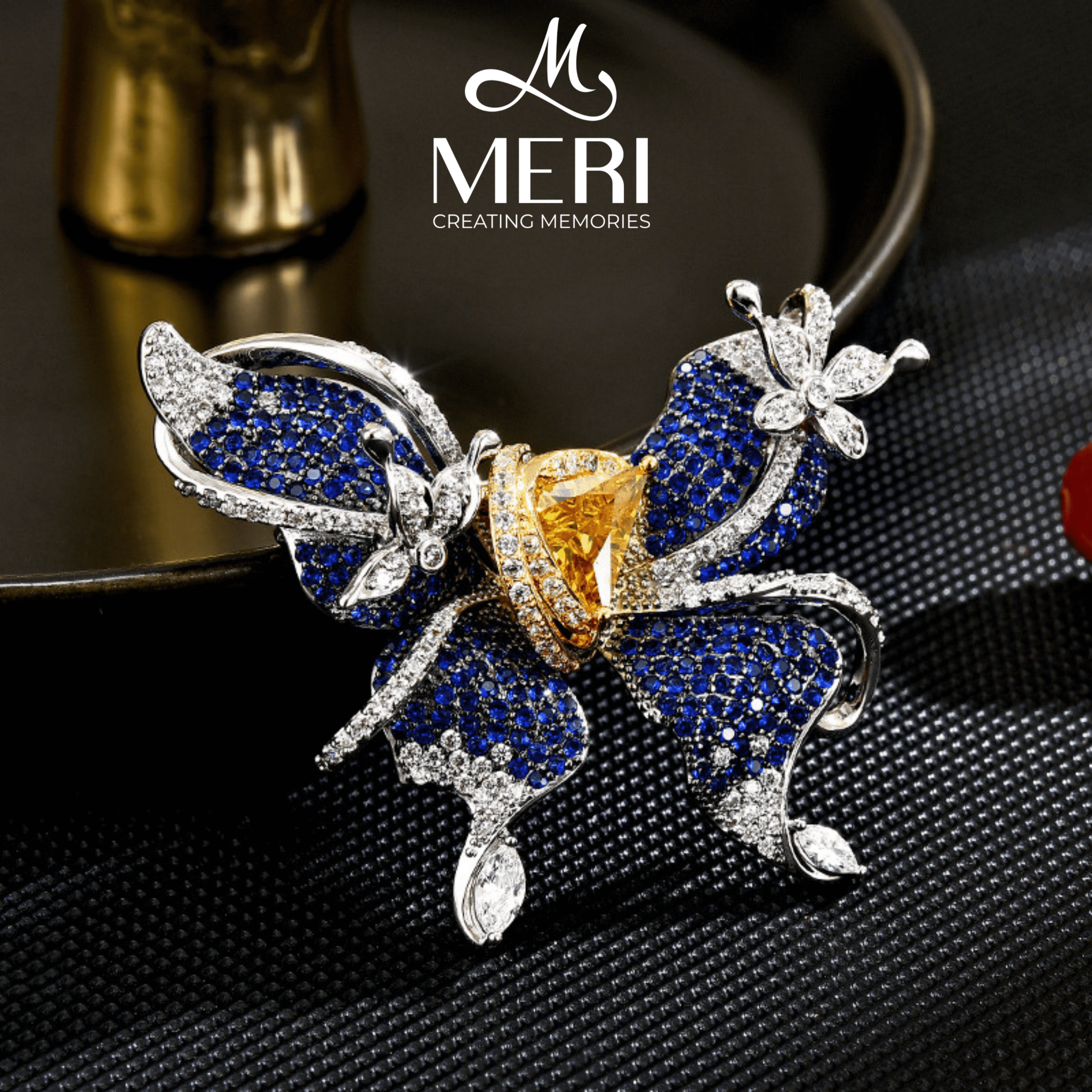 Cài áo Sparkling Butterfly