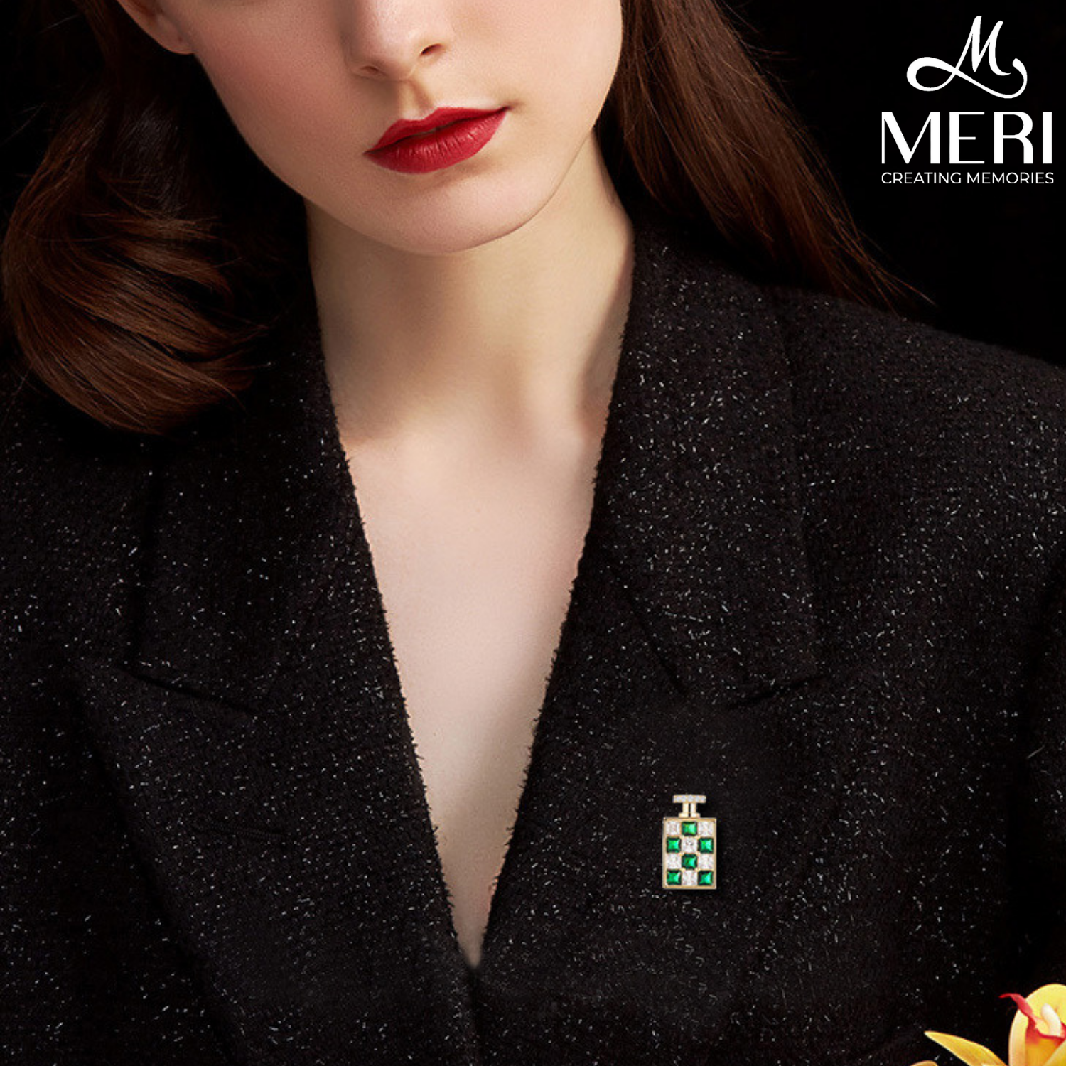 Cài áo Perfume Green