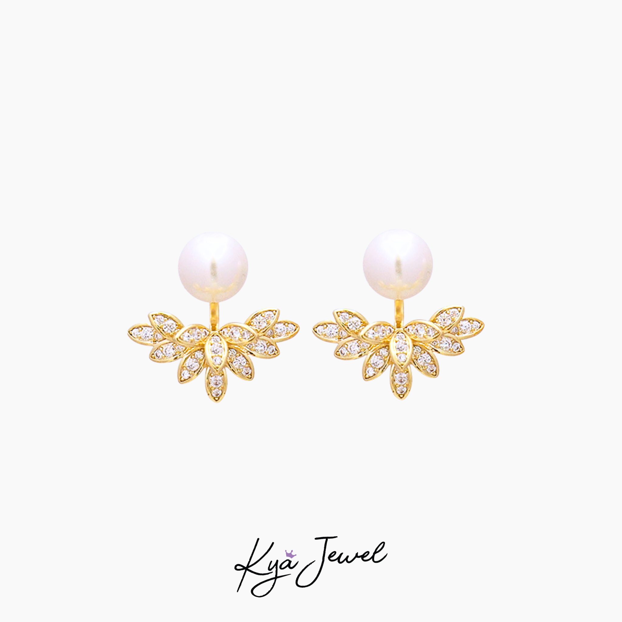 Khuyên tai nữ Twinkling Leaf Pearl