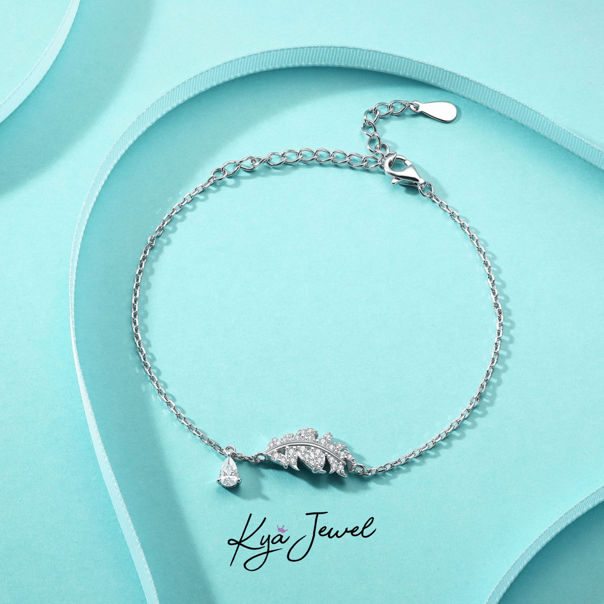 Vòng tay nữ Feather Elegance