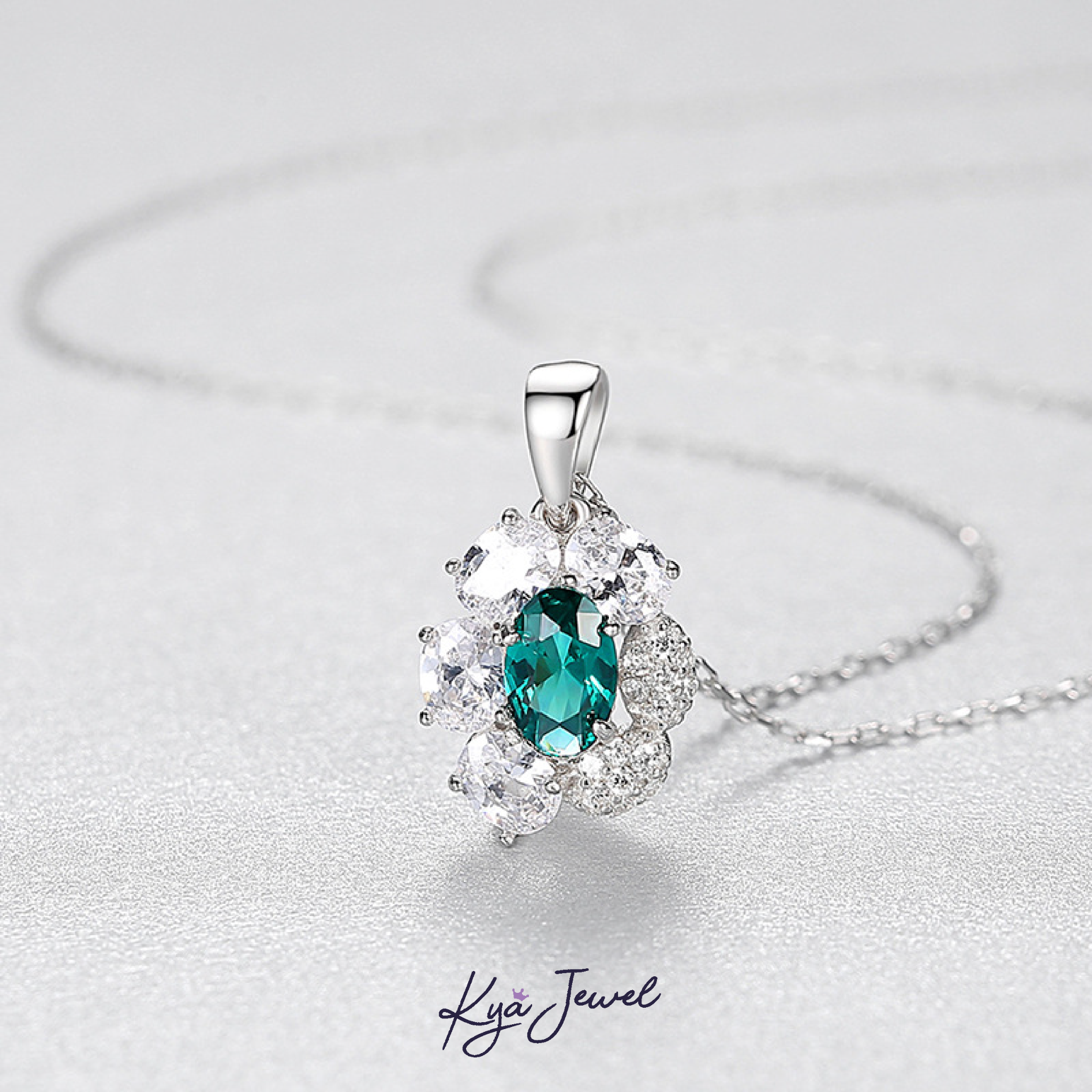 Bộ trang sức nữ Flower đá CZ cao cấp