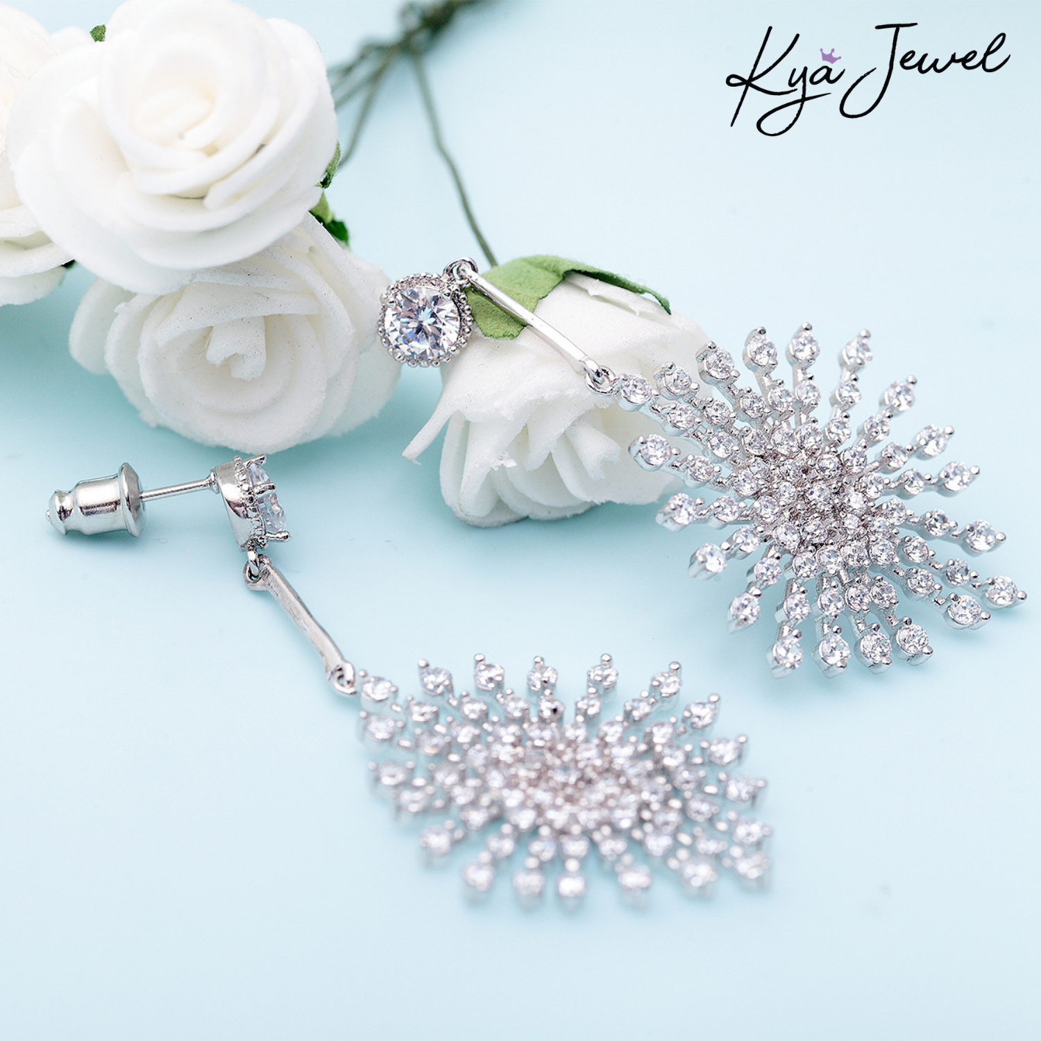 Khuyên tai nữ Snowflake Sparkle