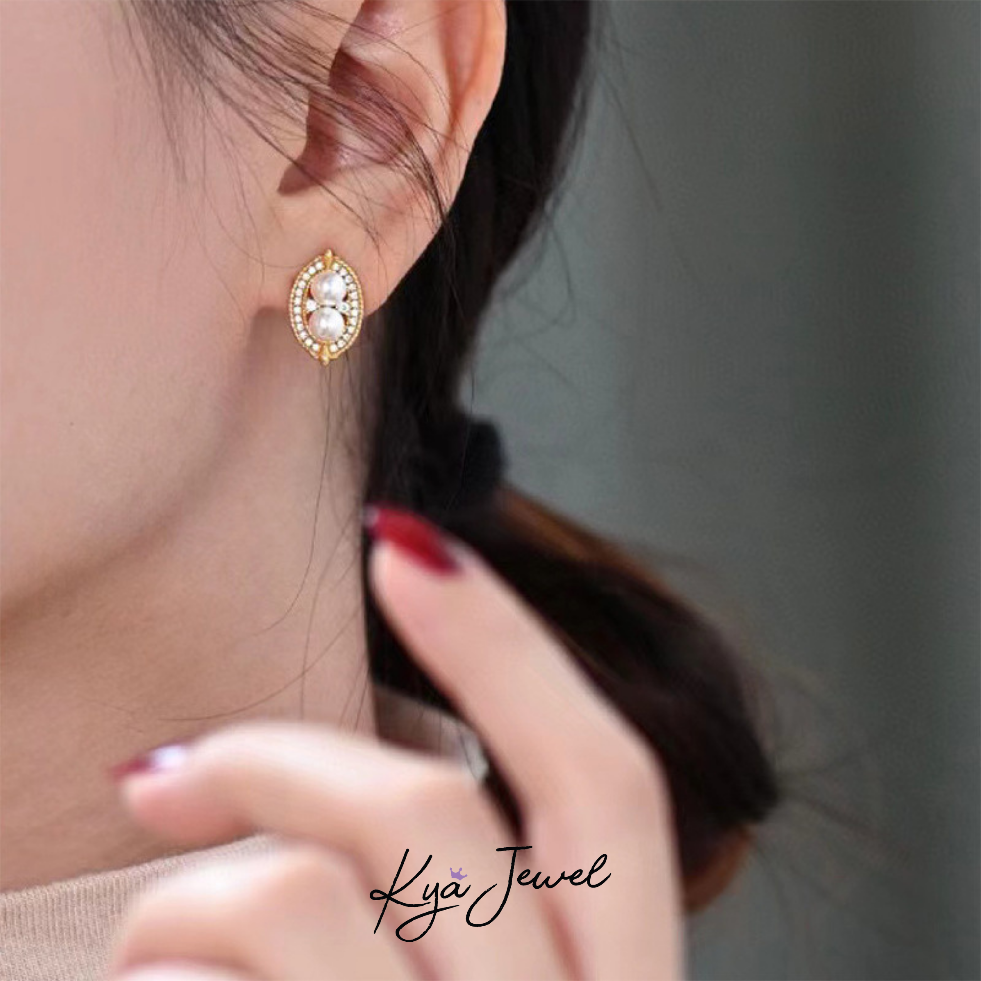 Khuyên tai nữ Sparkling Pearl