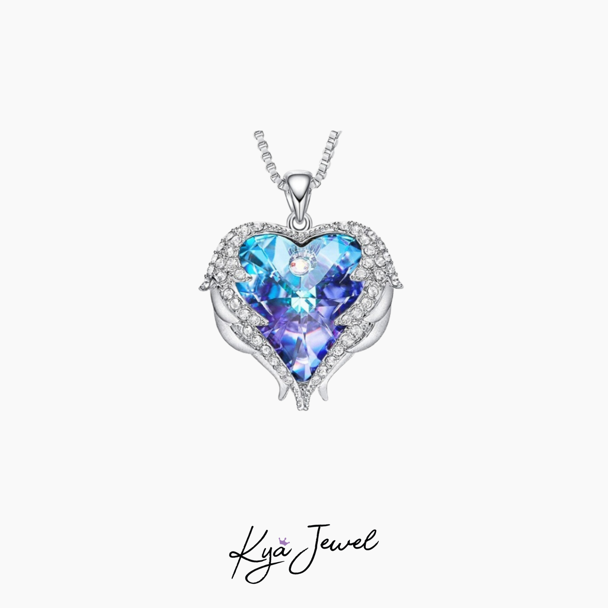 Dây chuyền nữ đẹp tình yêu thuỷ chung đá Swarovski