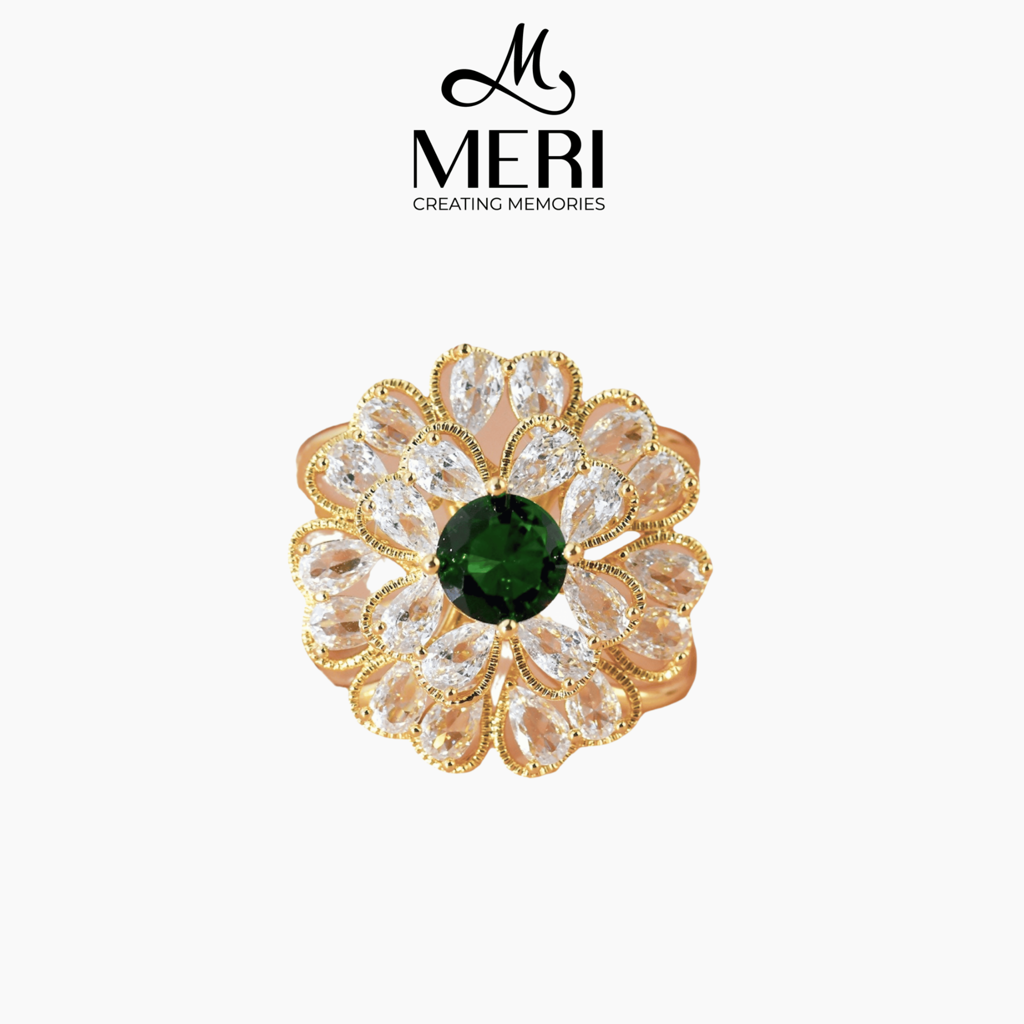 Cài khăn Emerald Flora
