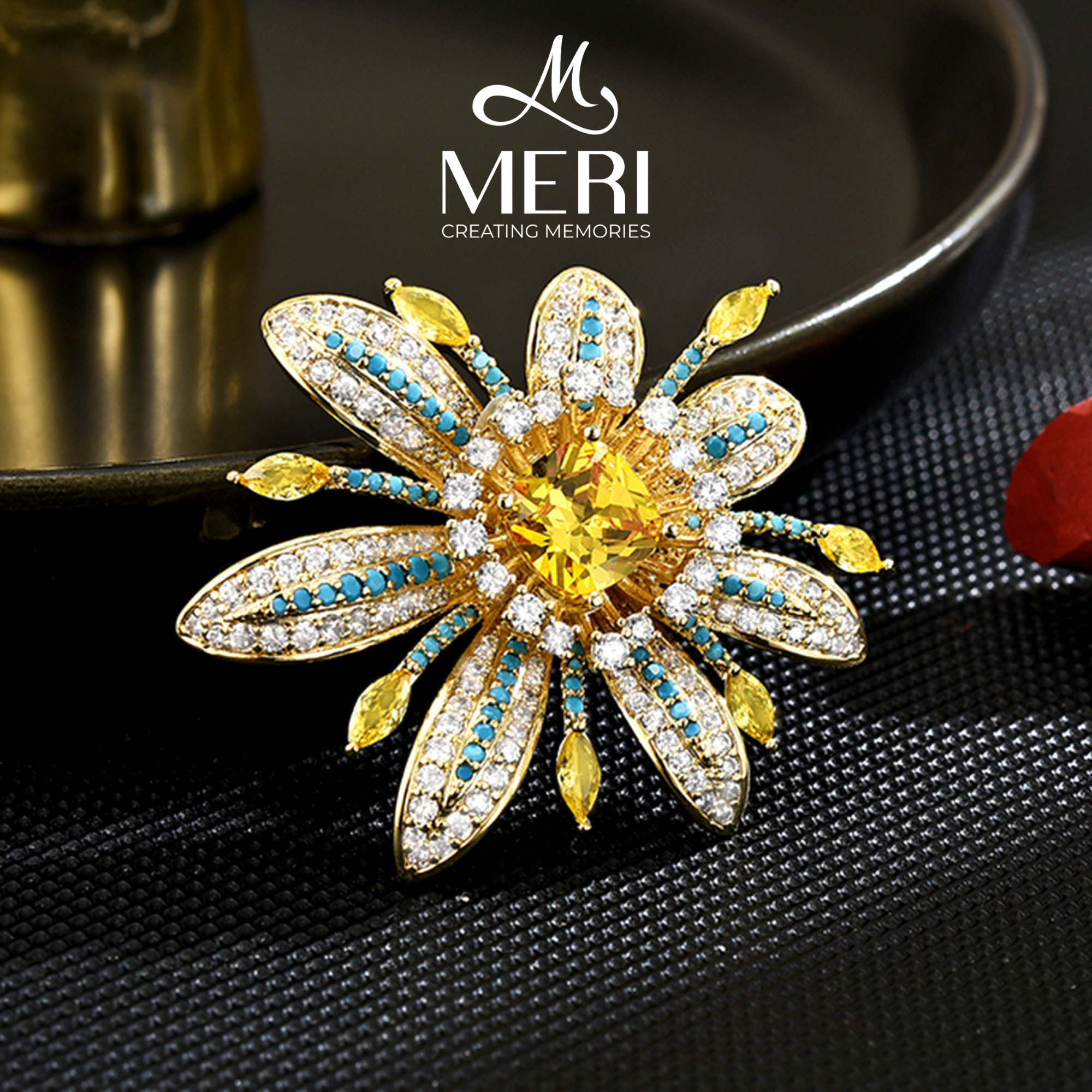 Cài áo Floral Sunshine