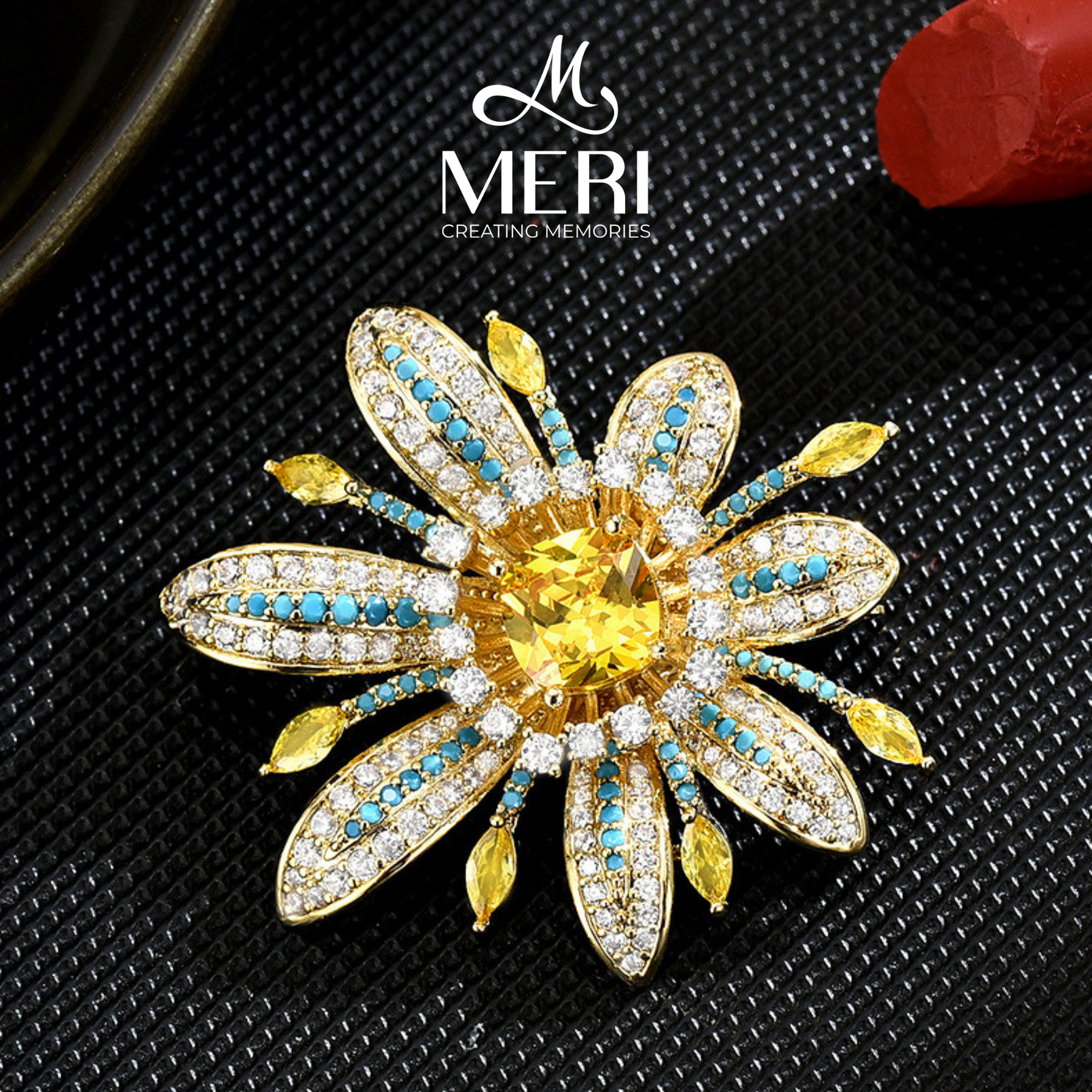 Cài áo Floral Sunshine