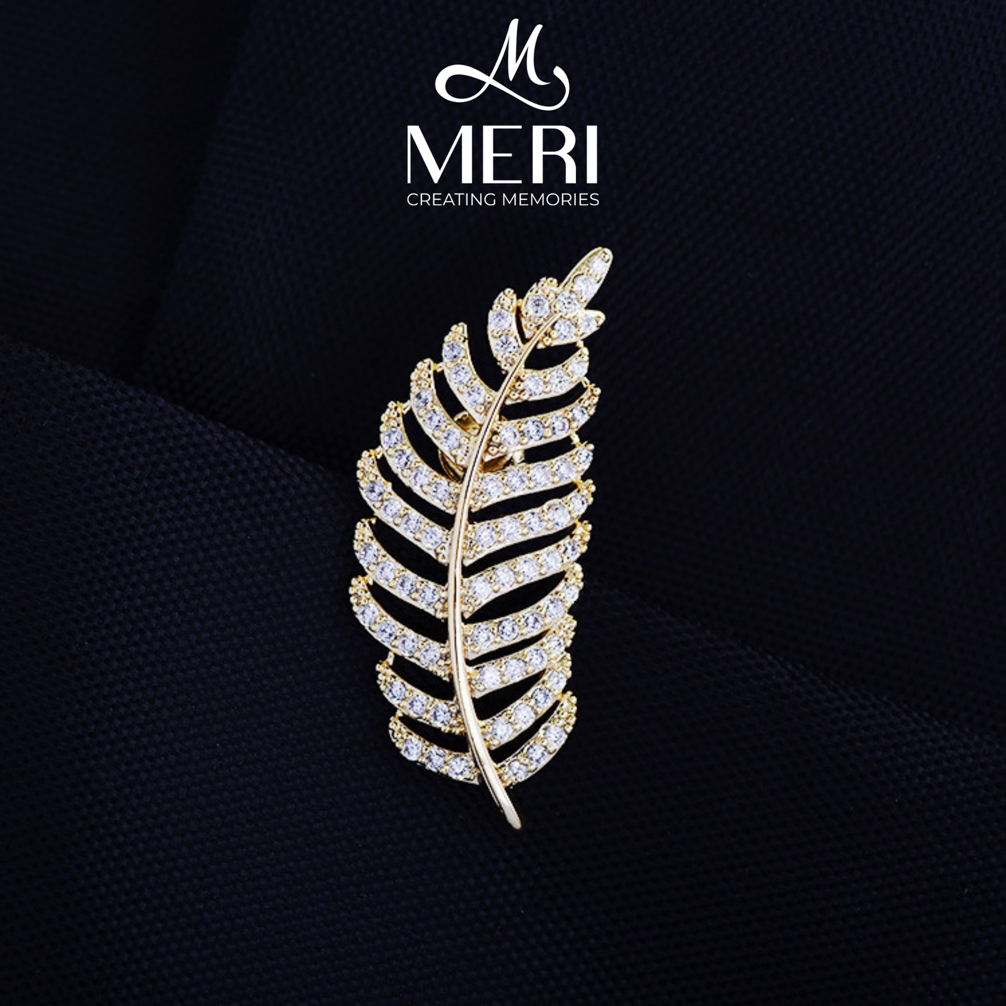 Pin cài áo lá dài