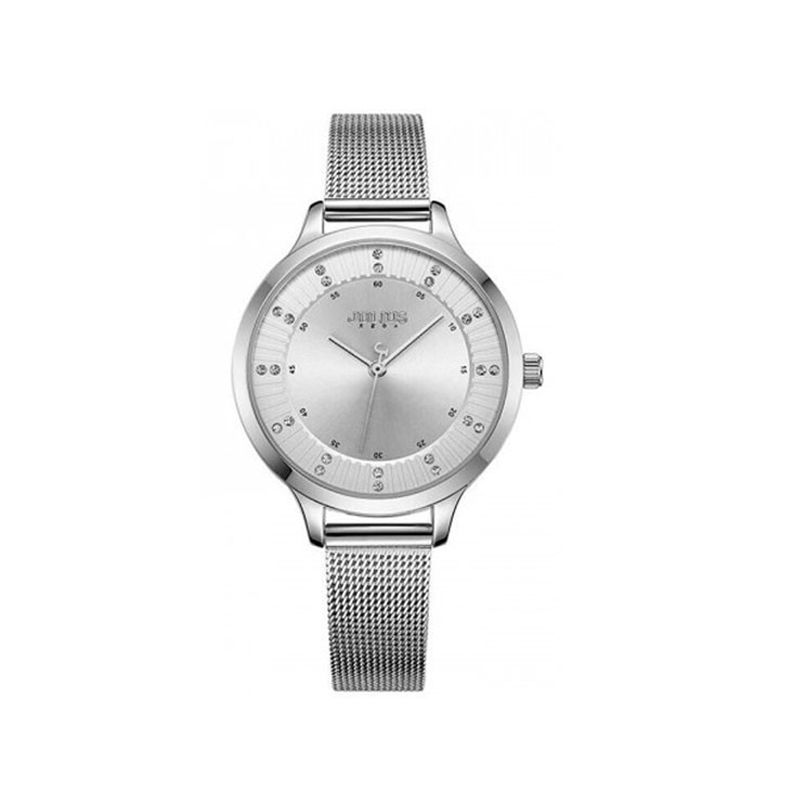 Đồng Hồ Nữ JA-1058A Julius Hàn Quốc Dây Thép (Trắng bạc)