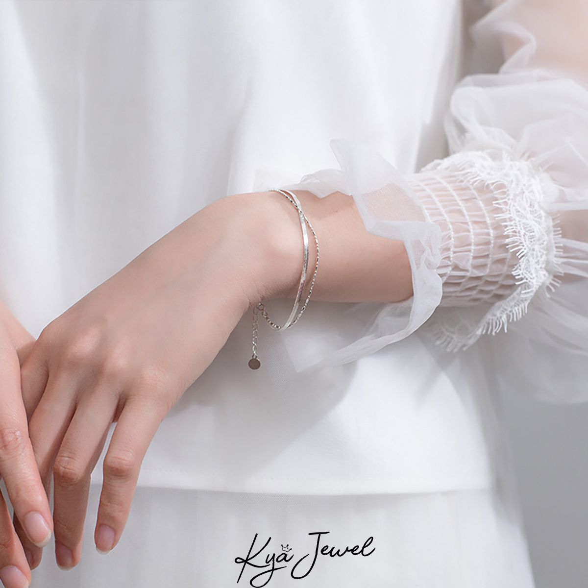 Lắc tay 2 dây lồng nha