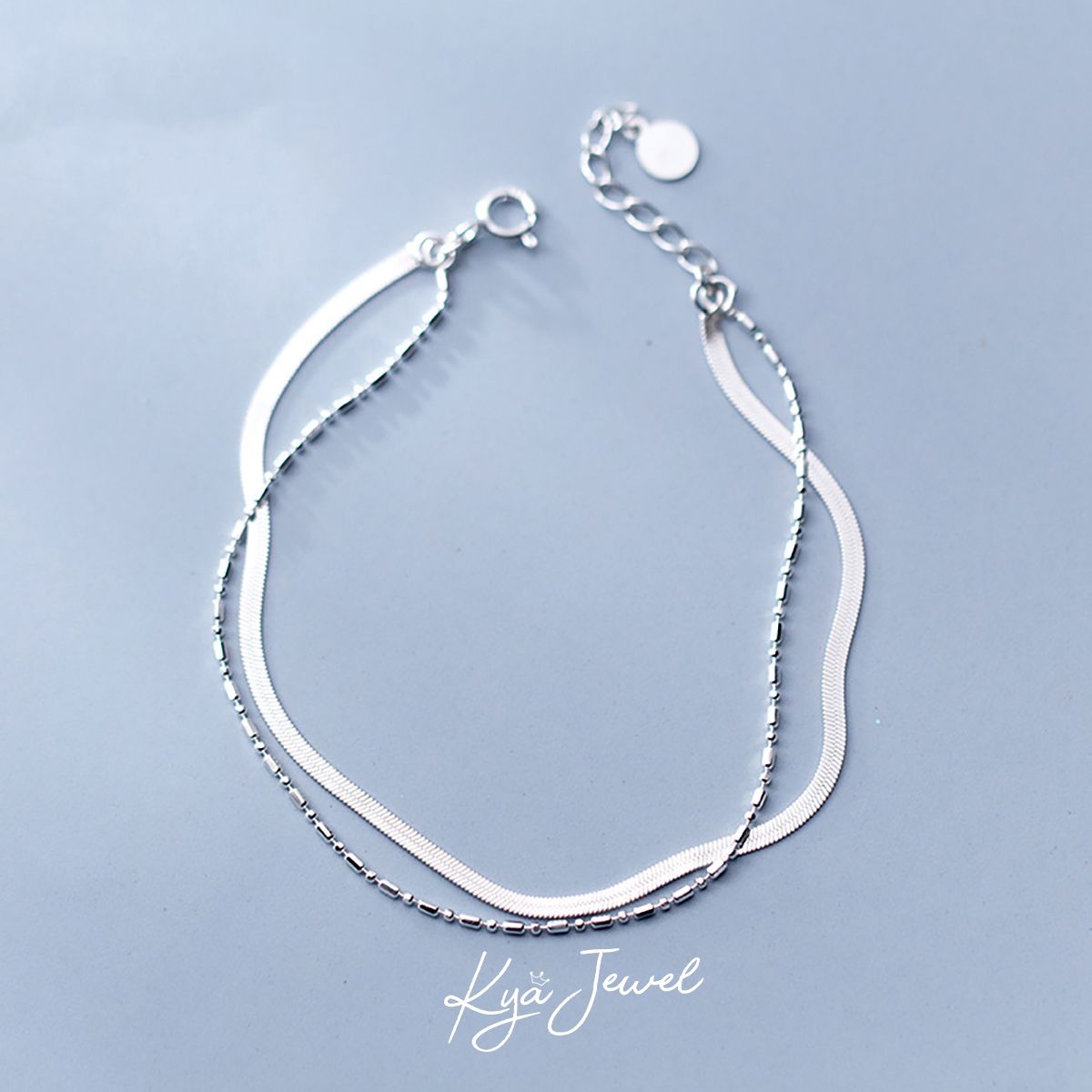 Lắc tay 2 dây lồng nha