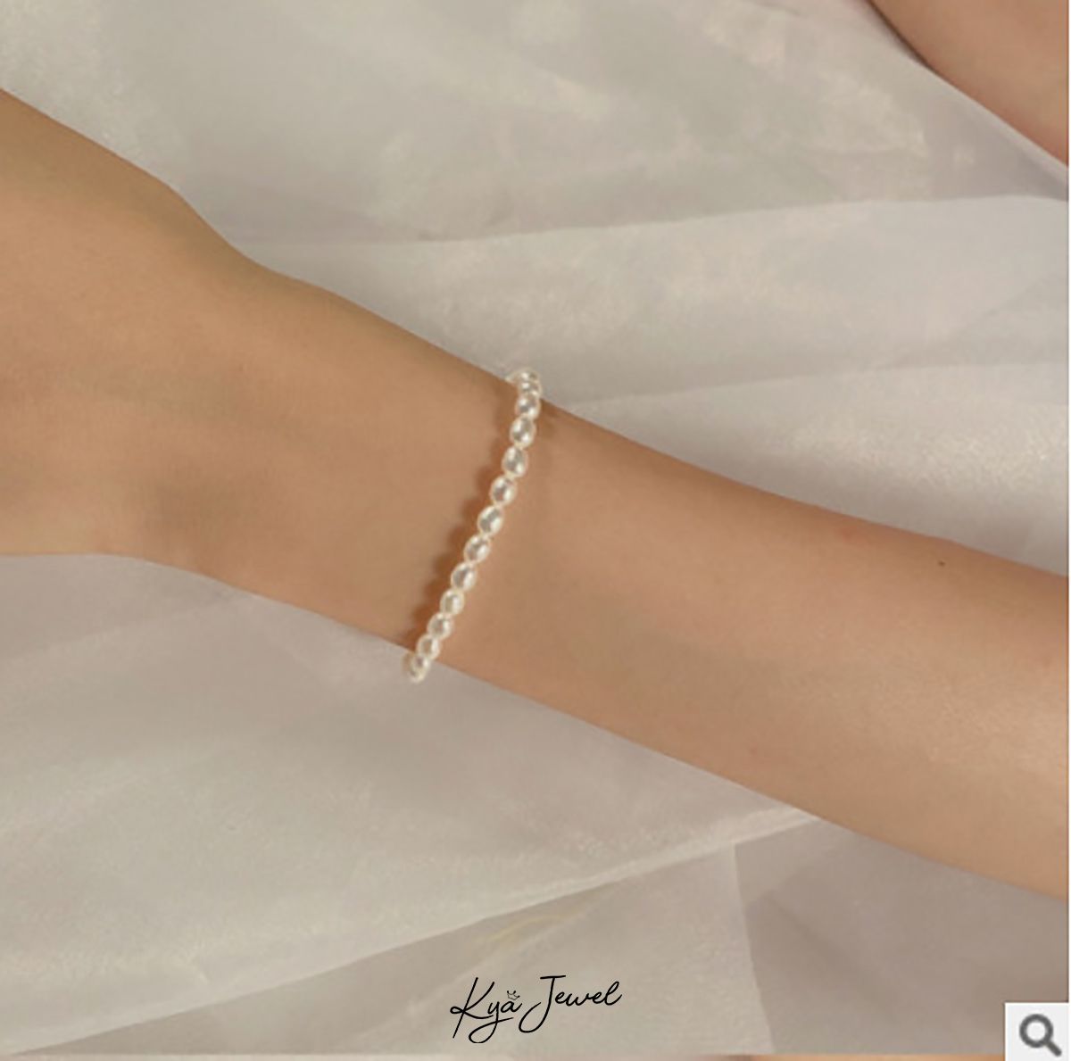 Lắc tay ngọc trai nước ngọt nhỏ nhắn