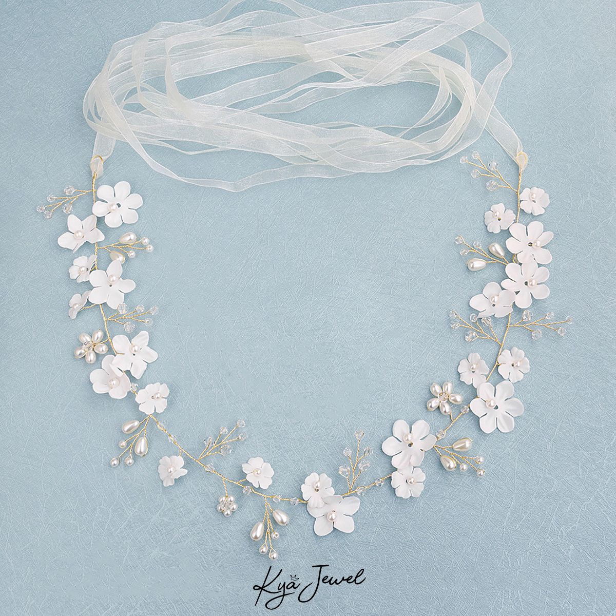 Thắt lưng handmade hoa rừng tươi mới