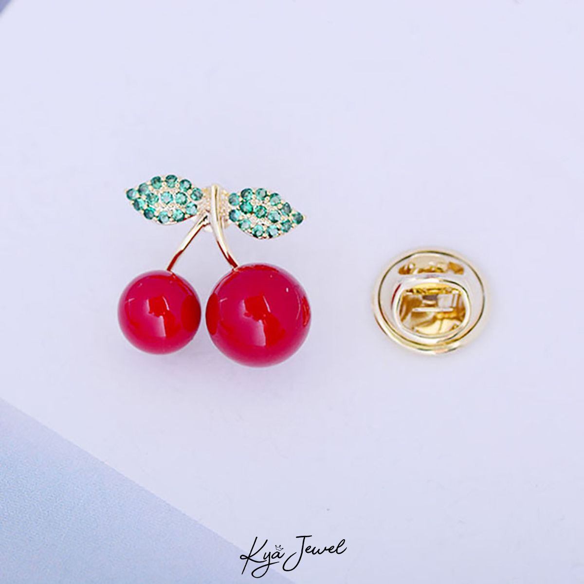 Pin cài áo cherry