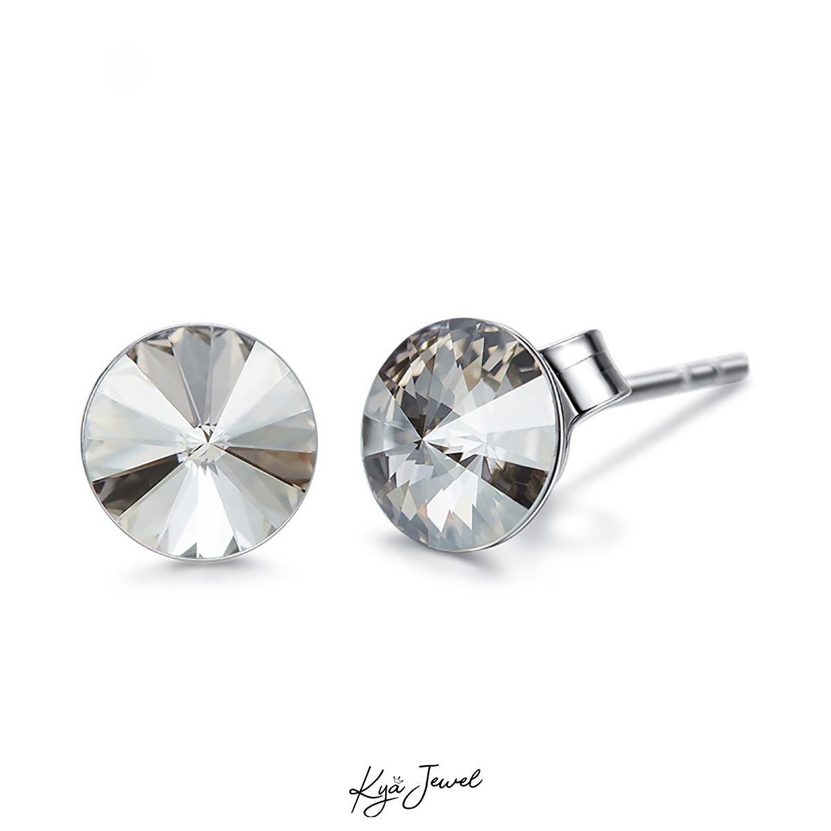 Hoa tai pha lê Swarovski đơn giản