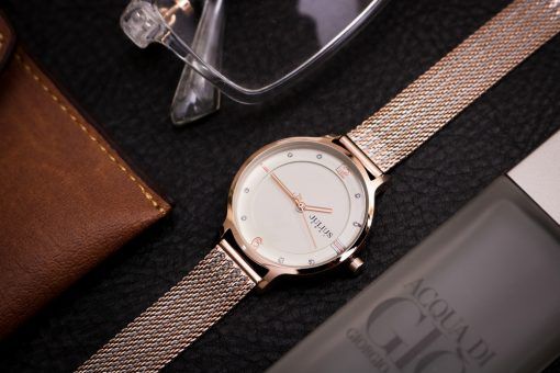 Đồng Hồ Nữ JA-1251B Julius Hàn Quốc(Demi Hồng)