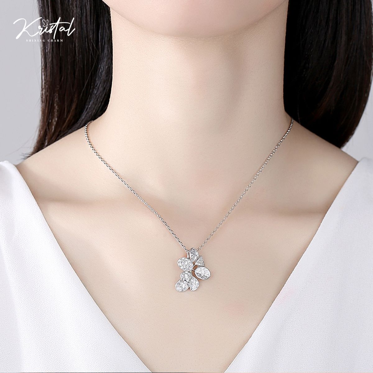 Dây chuyền nhánh lá cz đặc biệt