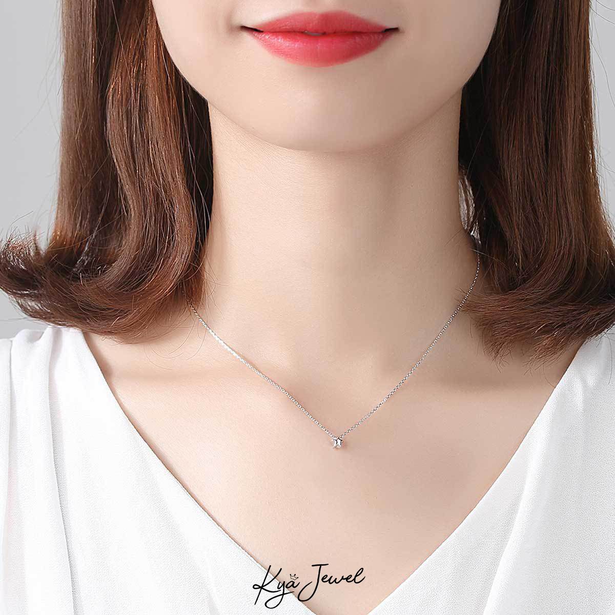 Dây chuyền ngôi sao bạc đơn giản