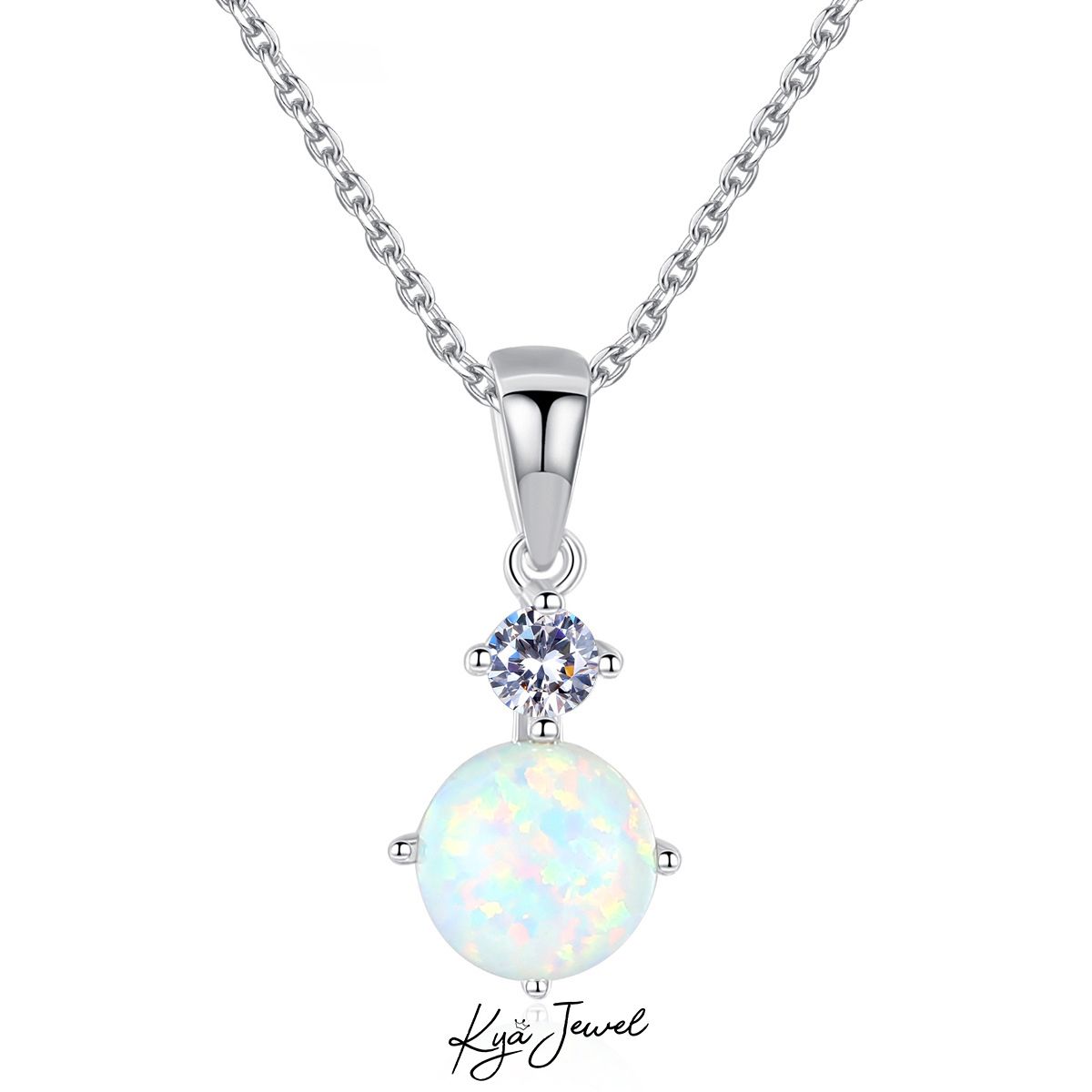 Dây chuyền đá opal trong trẻo