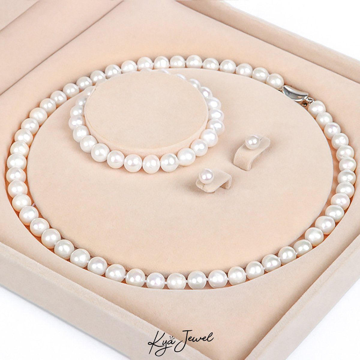 Set trang sức ngọc trai 3 món