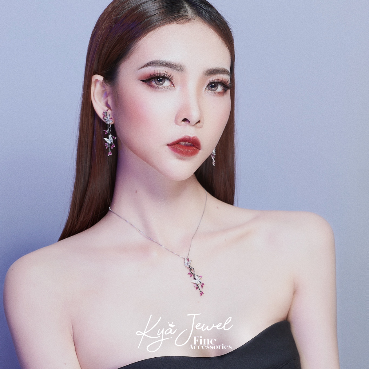 Dây chuyền bướm dáng dài tinh tế