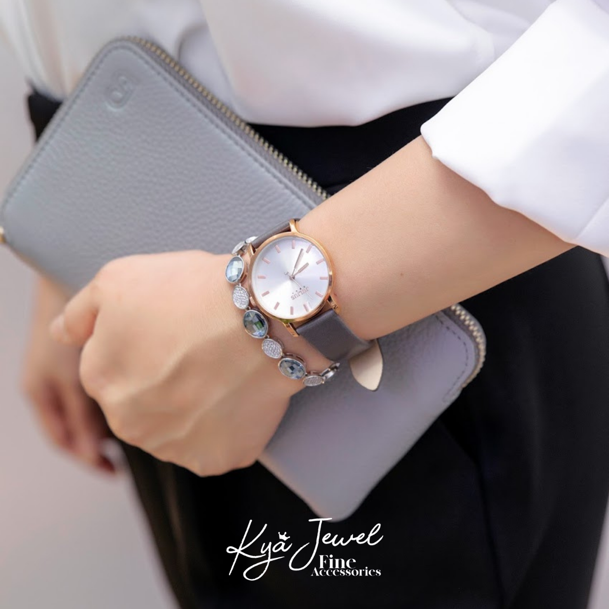 Lắc tay pha lê Swarovski thời thượng