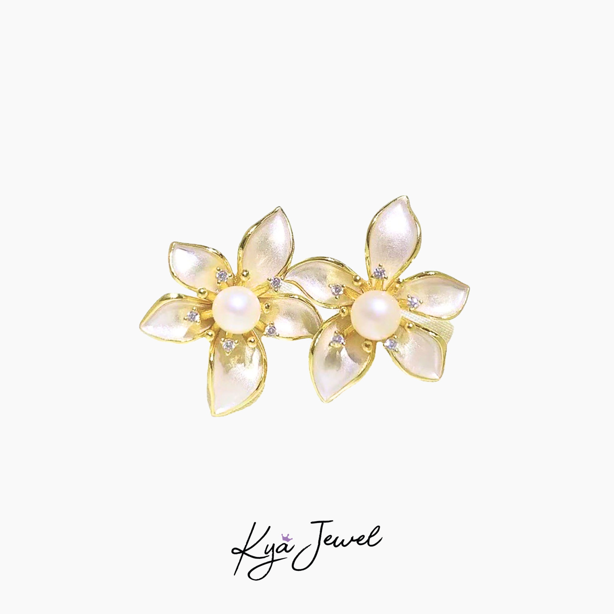 Khuyên tai nữ Blooming Pearl