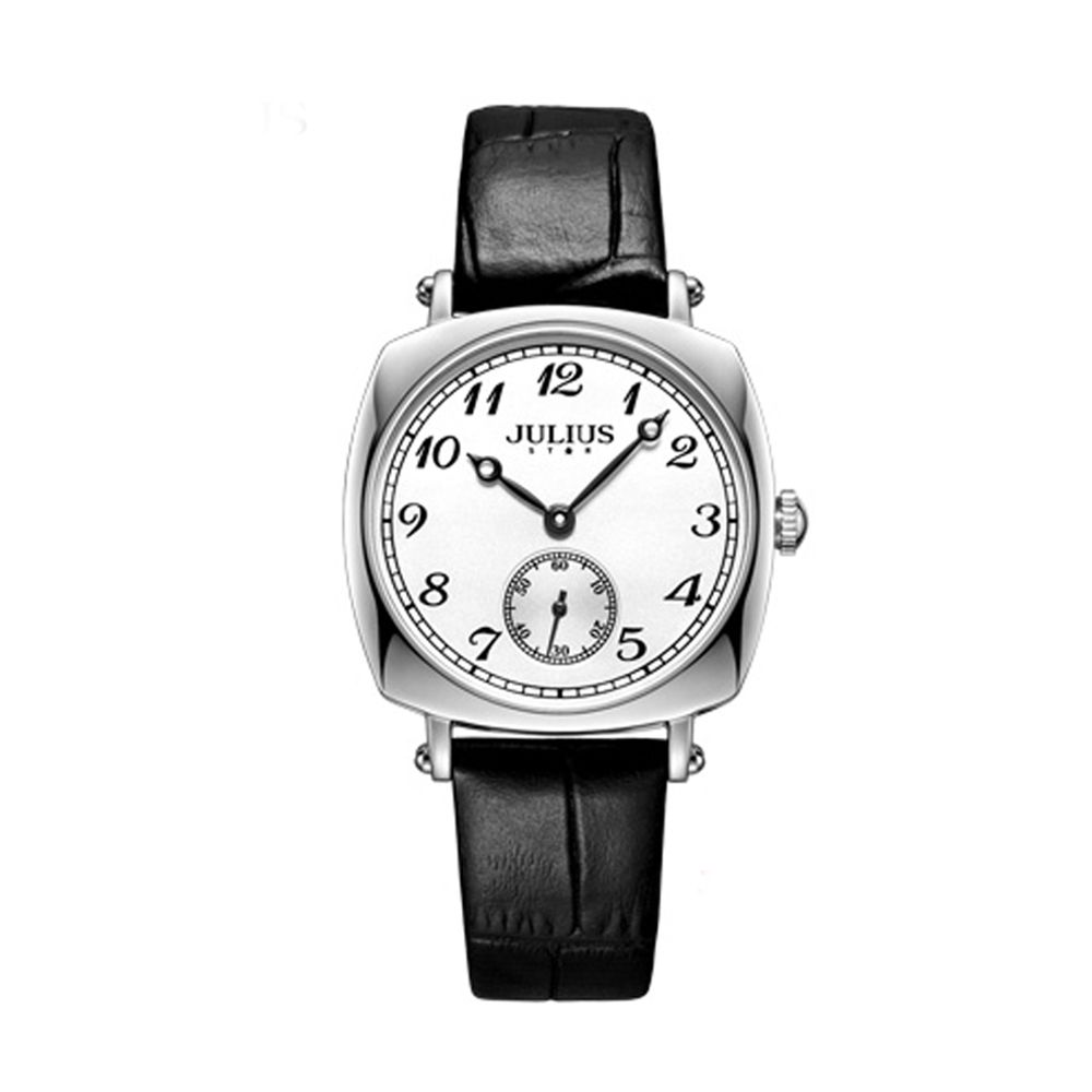 Đồng Hồ Nữ JS-053A Julius Hàn Quốc Kính Sapphire (Màu Đen)