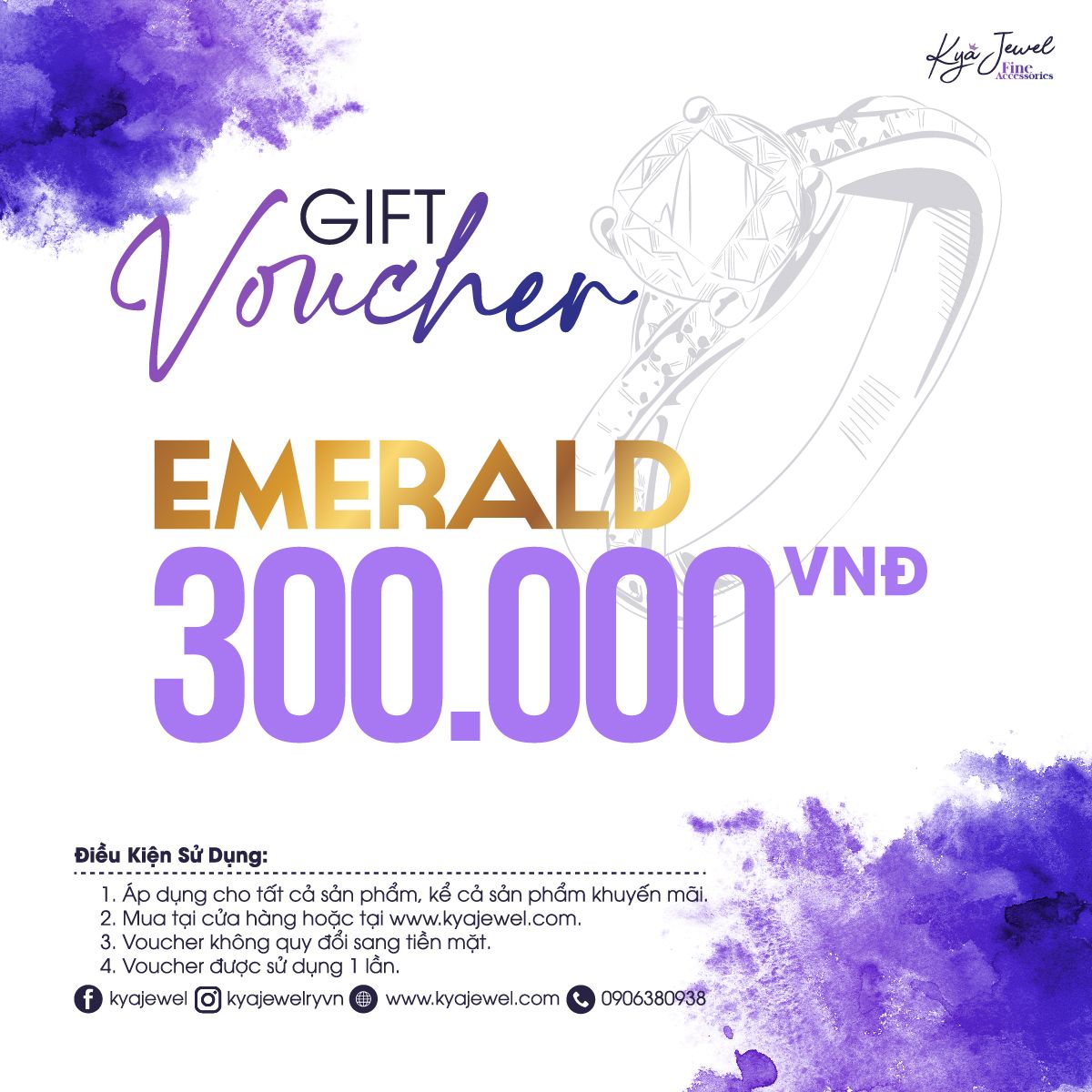Gift voucher Emerald 300.000VNĐ