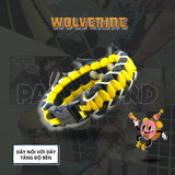 WOLVERINE Vòng Tay Paracord màu Đen & Vàng