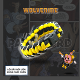 WOLVERINE Vòng Tay Paracord màu Đen & Vàng