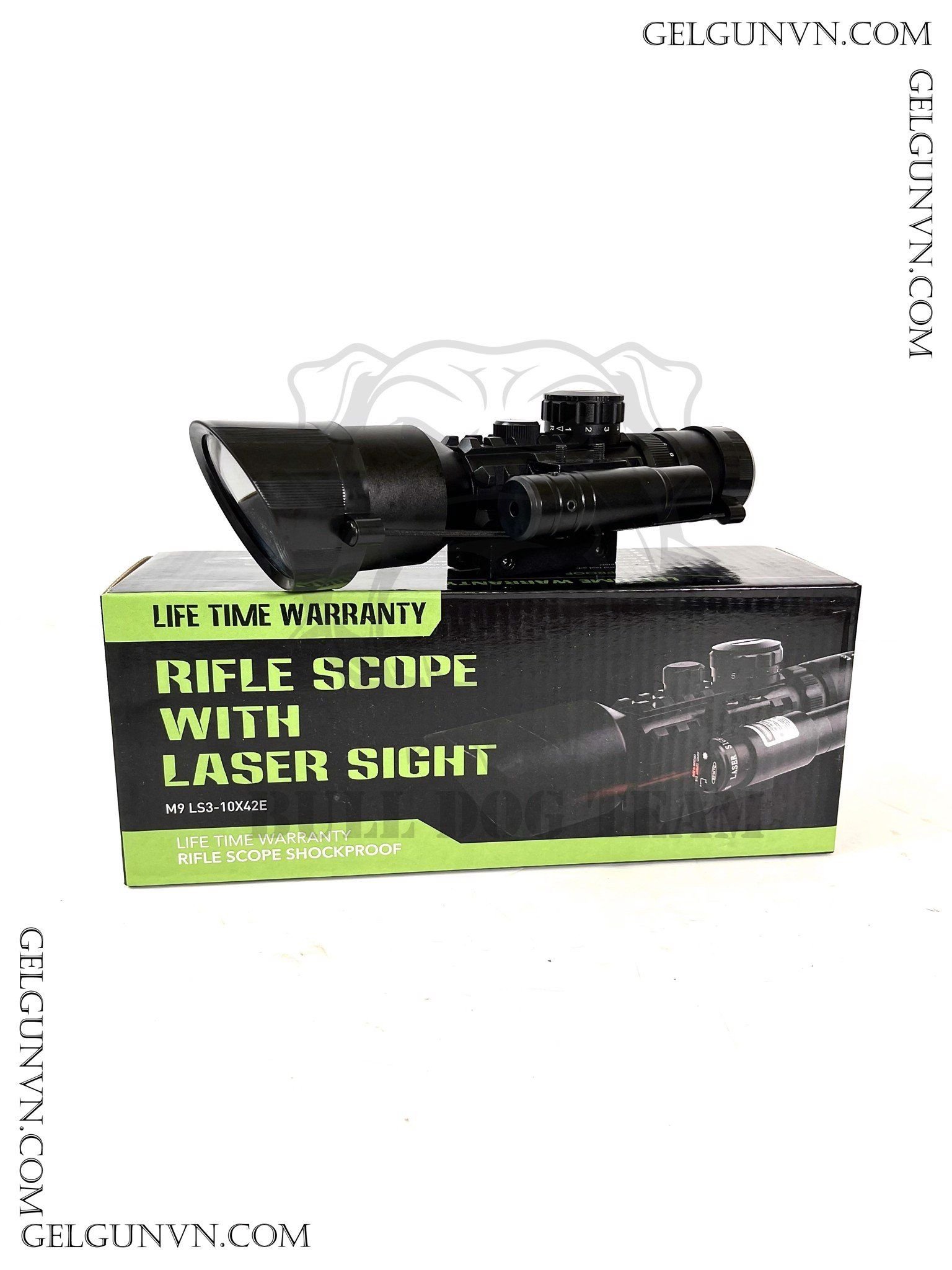 Scope 3-10x42 ( kèm Laze ) siêu hợp với dòng súng tự động