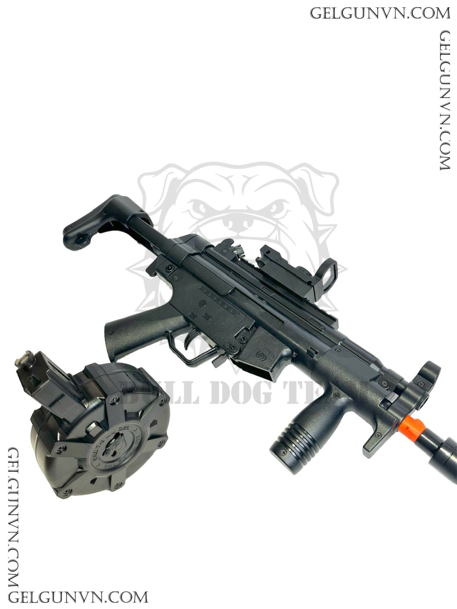  SÚNG ĐẠN THẠCH - MP5K BÁNG RÚT  + MAG TRỐNG 